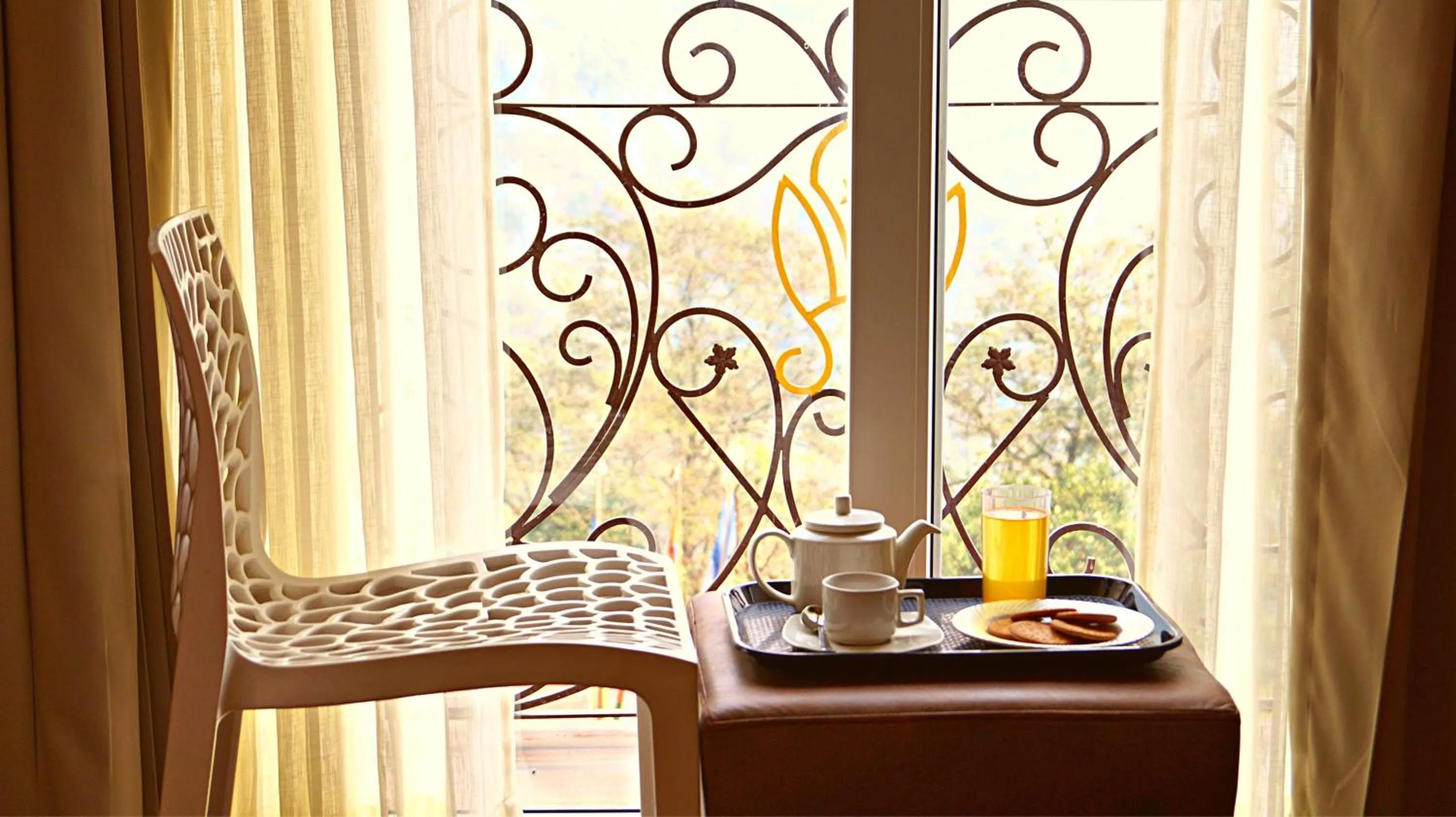 Seating area in ShriGo Hotel Gangtok