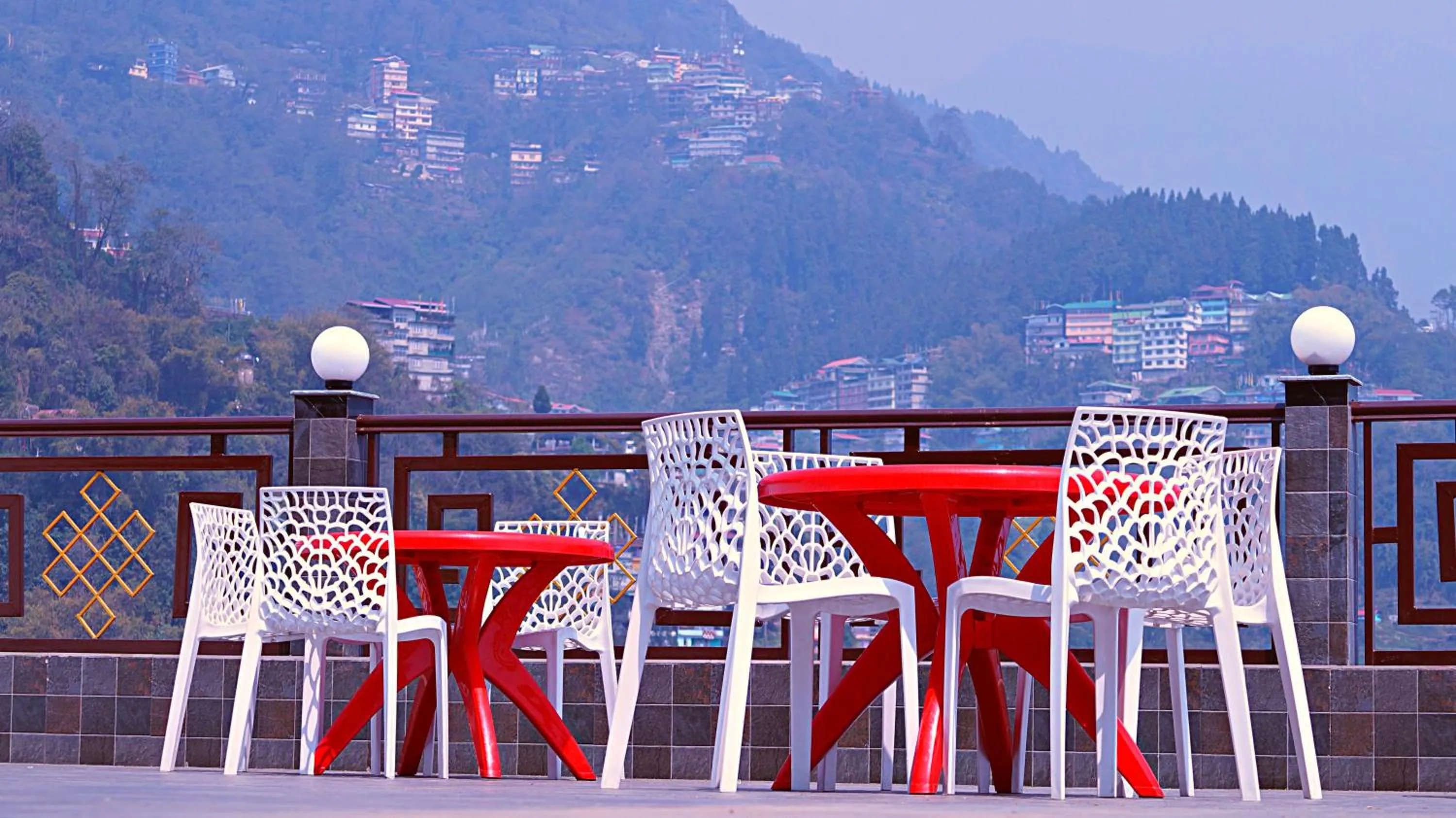 Mountain view in ShriGo Hotel Gangtok