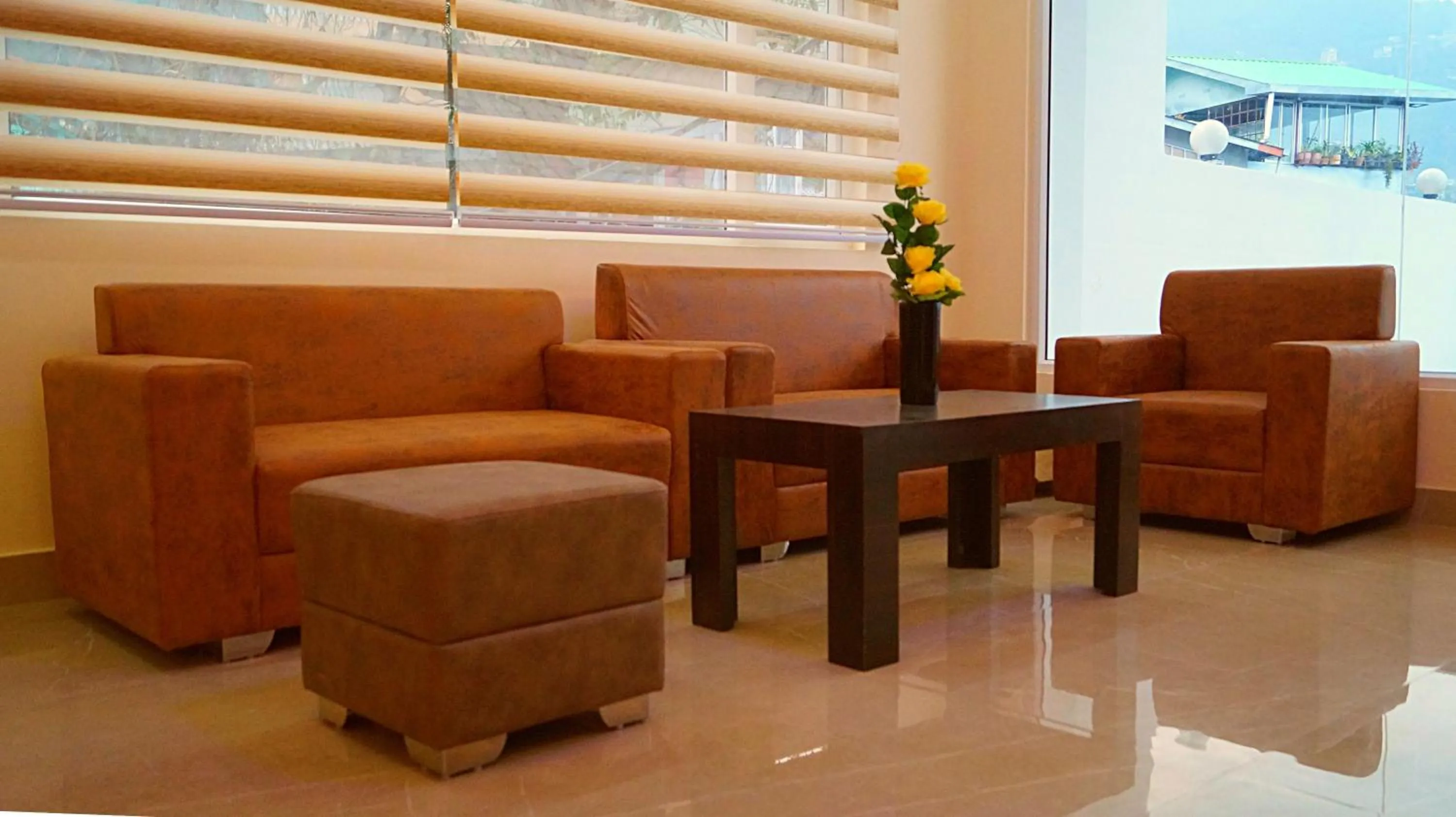 Seating area in ShriGo Hotel Gangtok