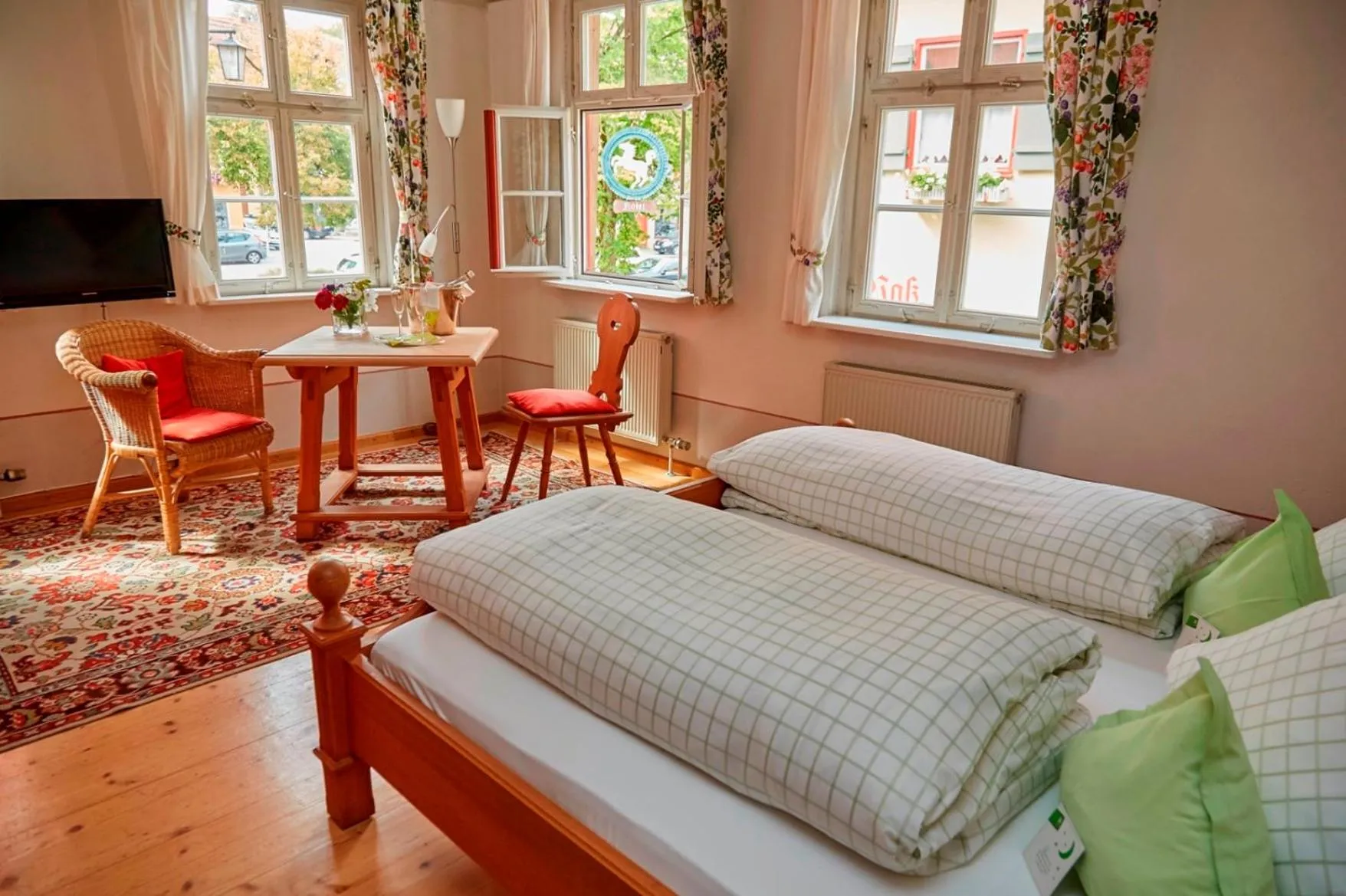 Bed in Hotel Weisses Ross