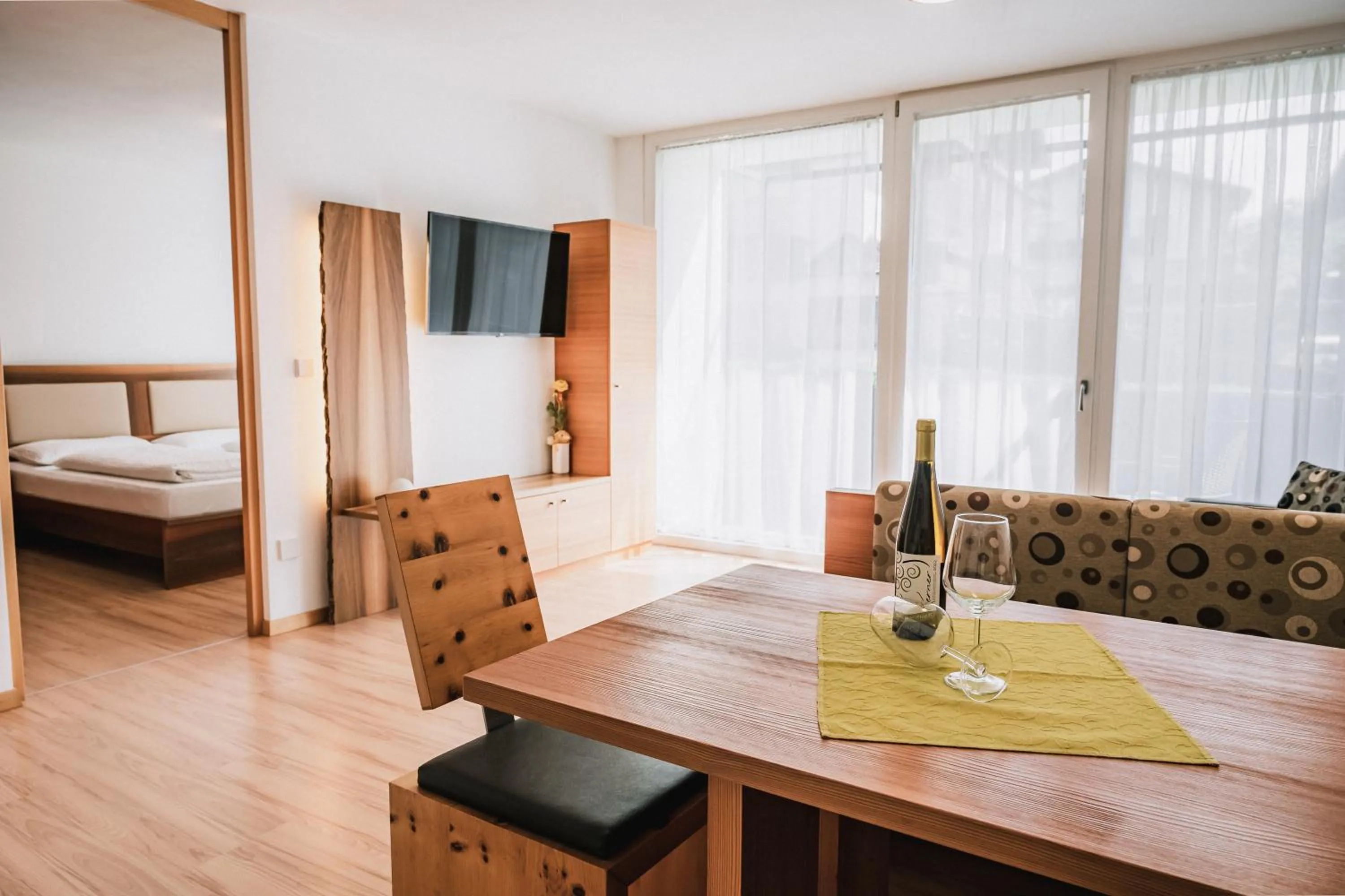 Living room, Bed in Residence Bar Pizzeria Sylvanerhof