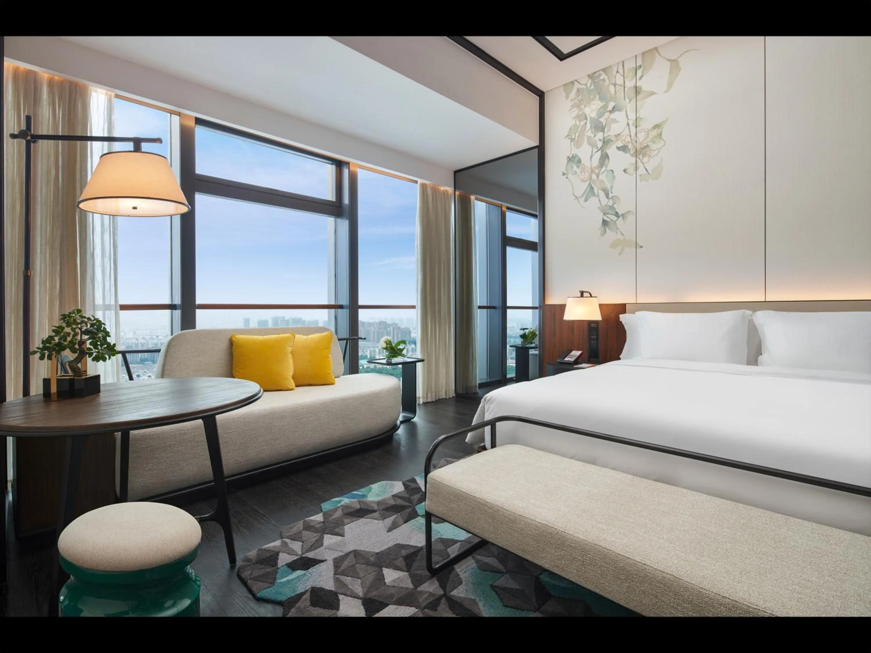 Bed in Hotel Indigo Suzhou Grand Canal by IHG