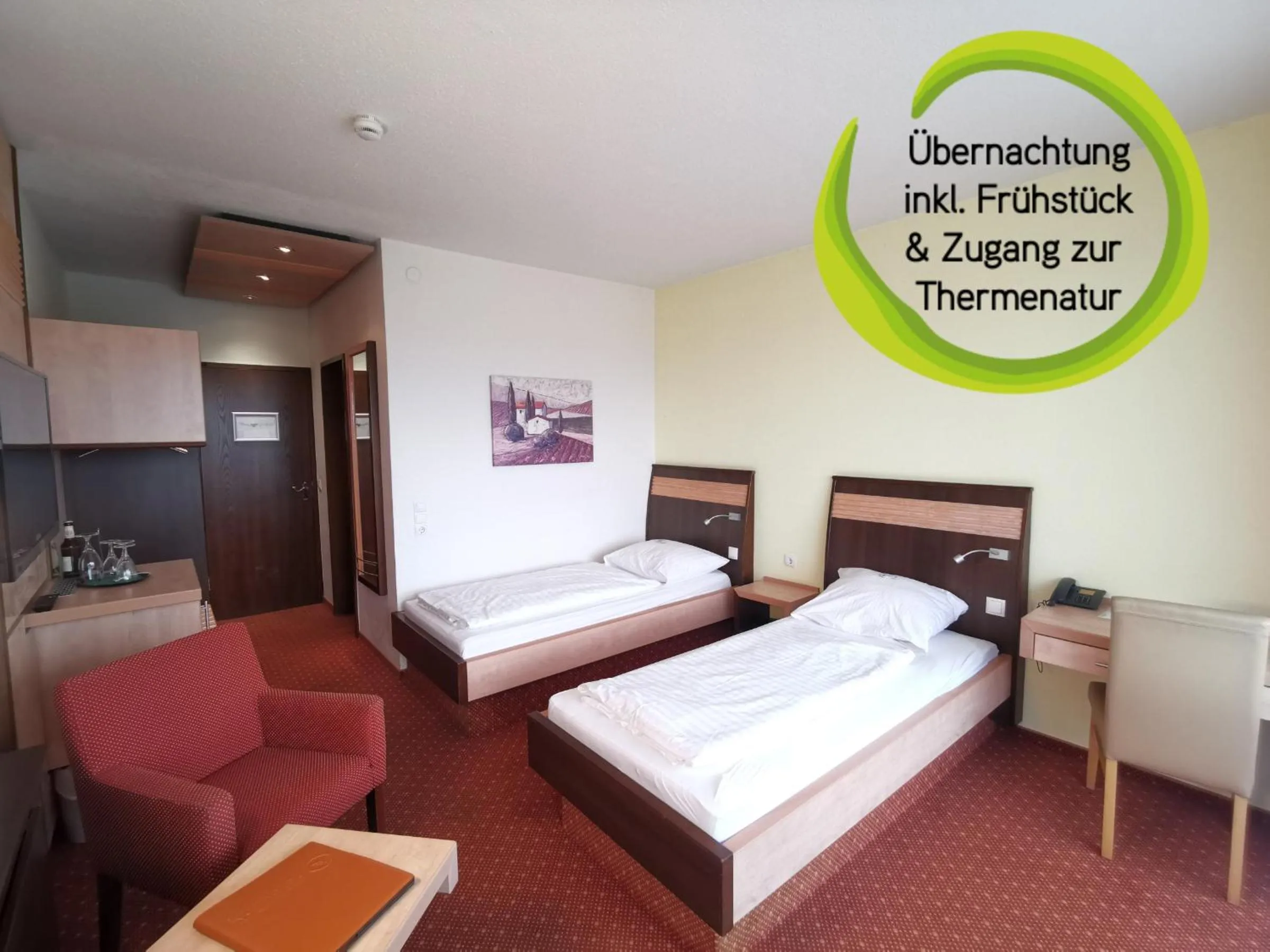 Bedroom, Bed in Kurhotel Bad Rodach an der ThermeNatur