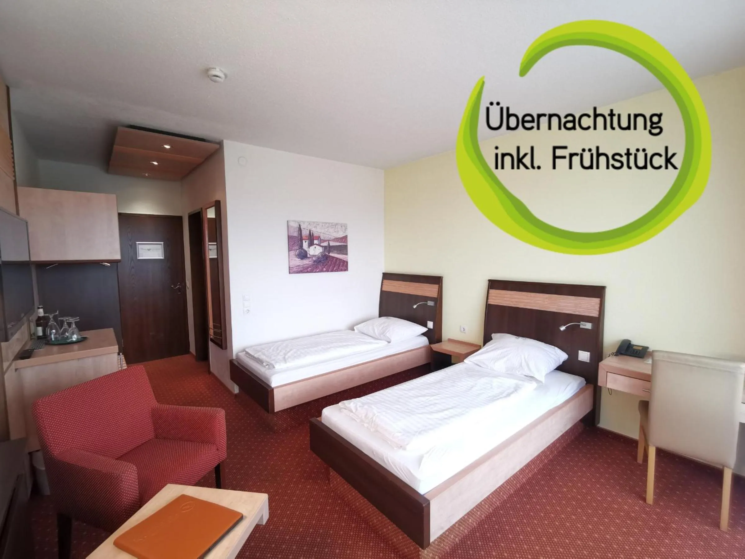 Bedroom, Bed in Kurhotel Bad Rodach an der ThermeNatur