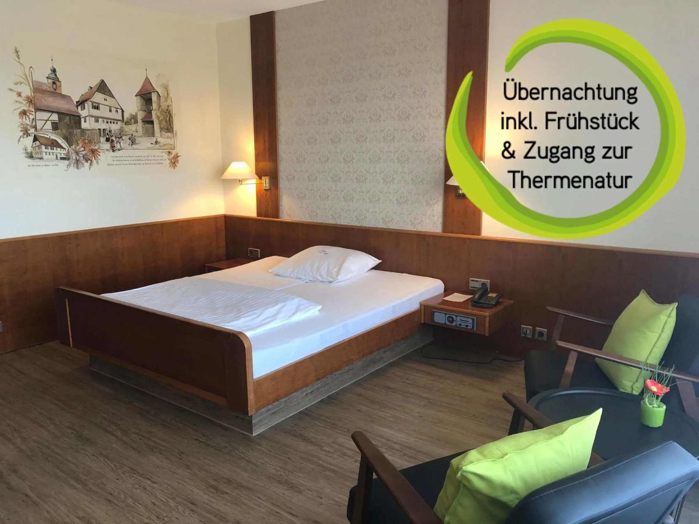 Bedroom, Bed in Kurhotel Bad Rodach an der ThermeNatur