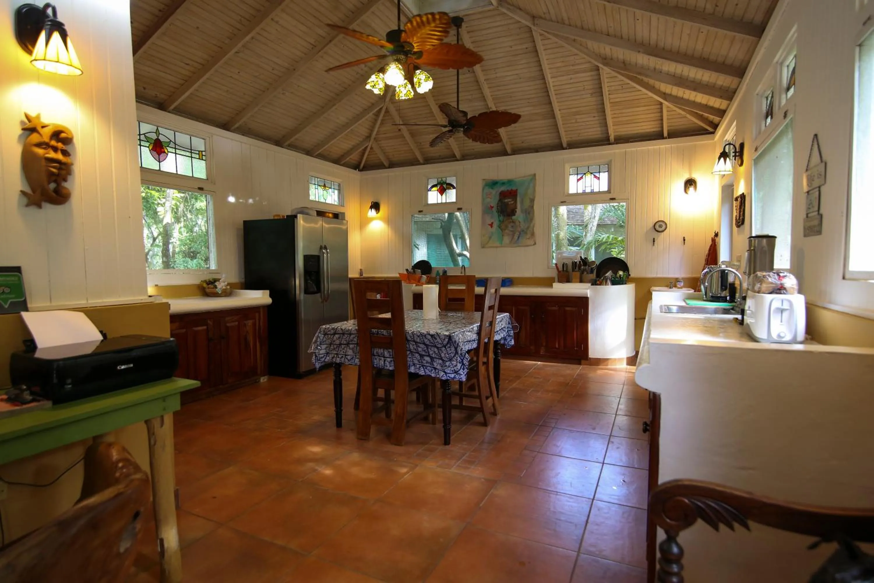 Communal kitchen in Tingalaya's Retreat