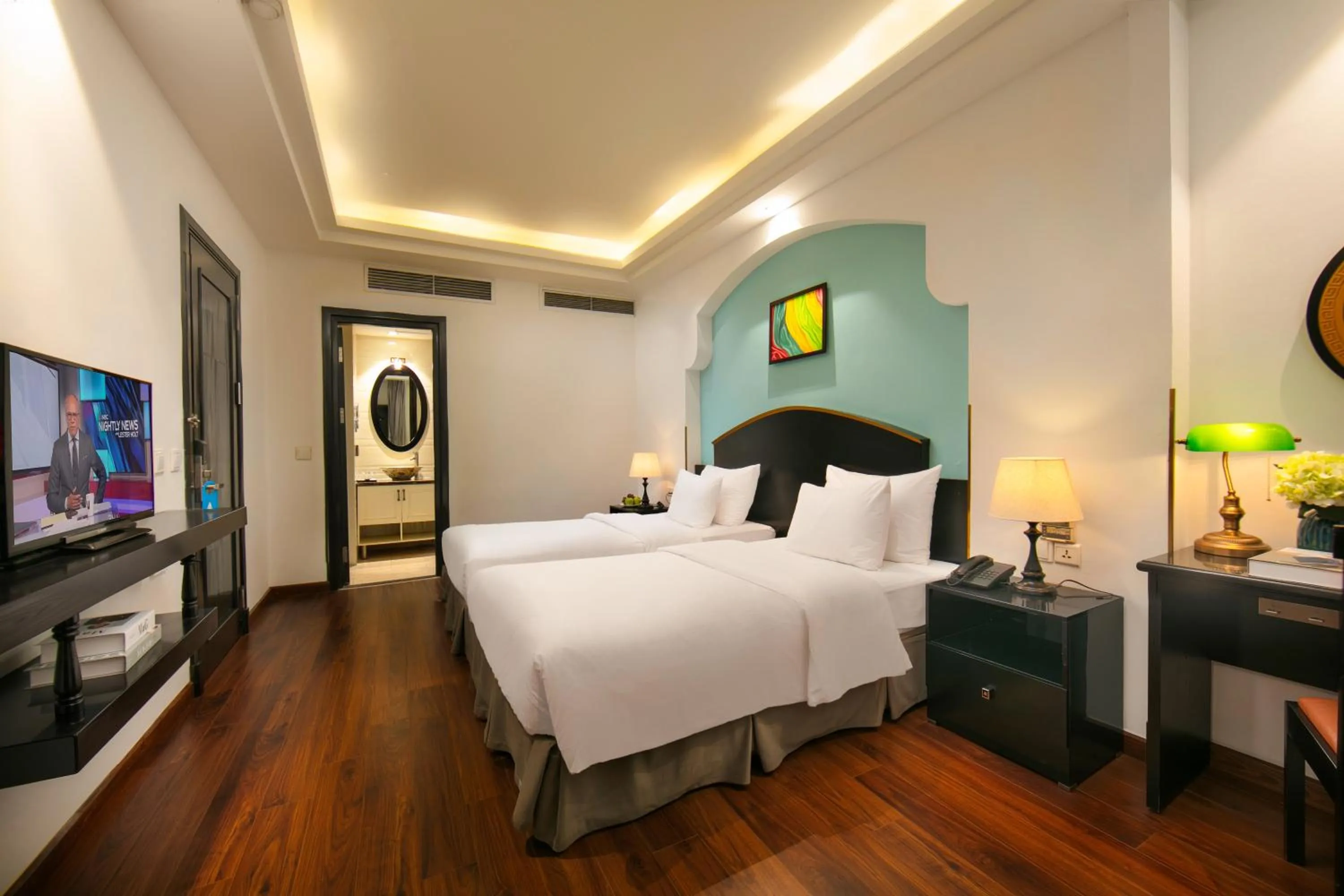 Bed in Hanoi Harmonia Hotel & Spa