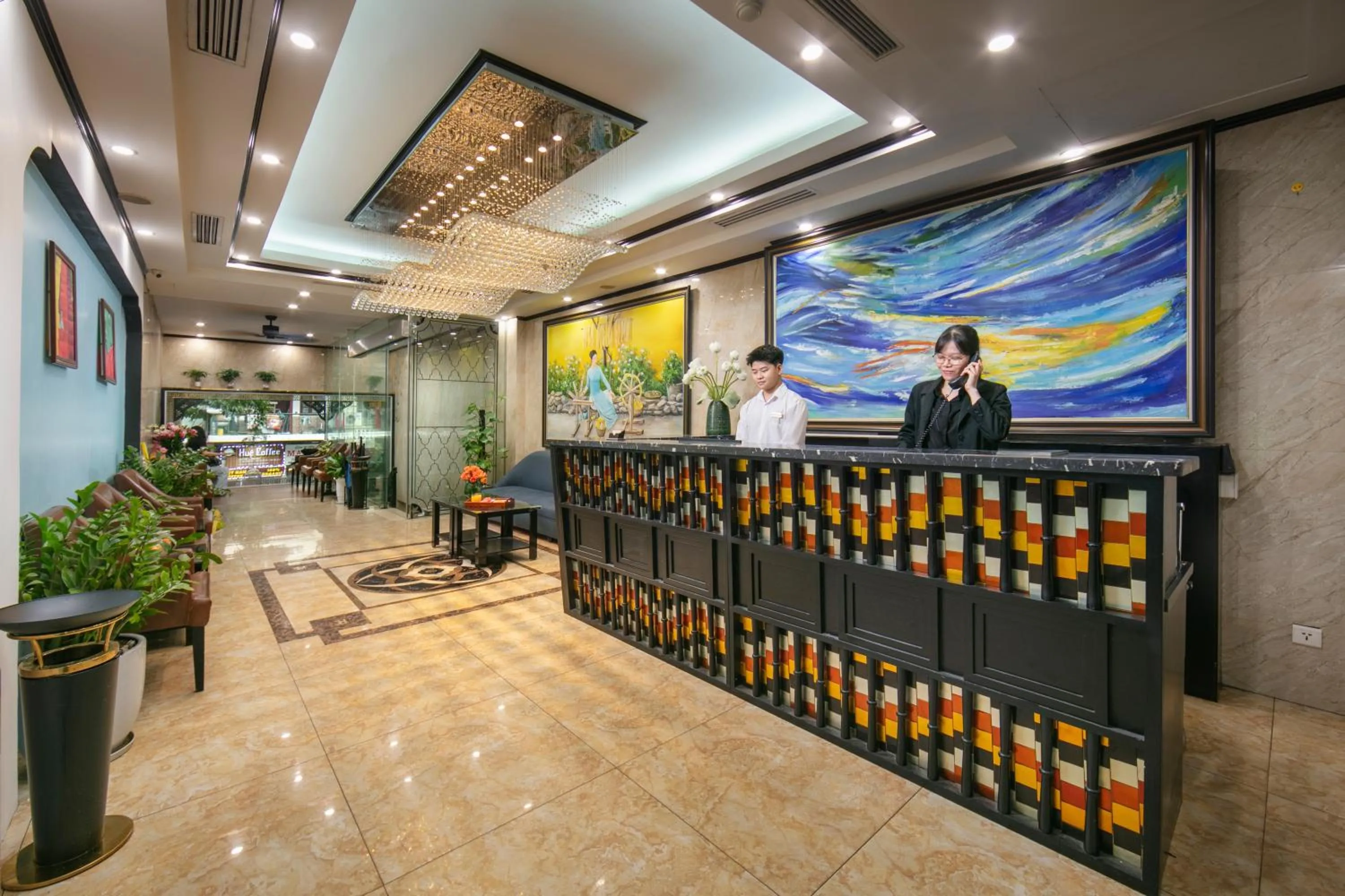 Lobby or reception in Hanoi Harmonia Hotel & Spa