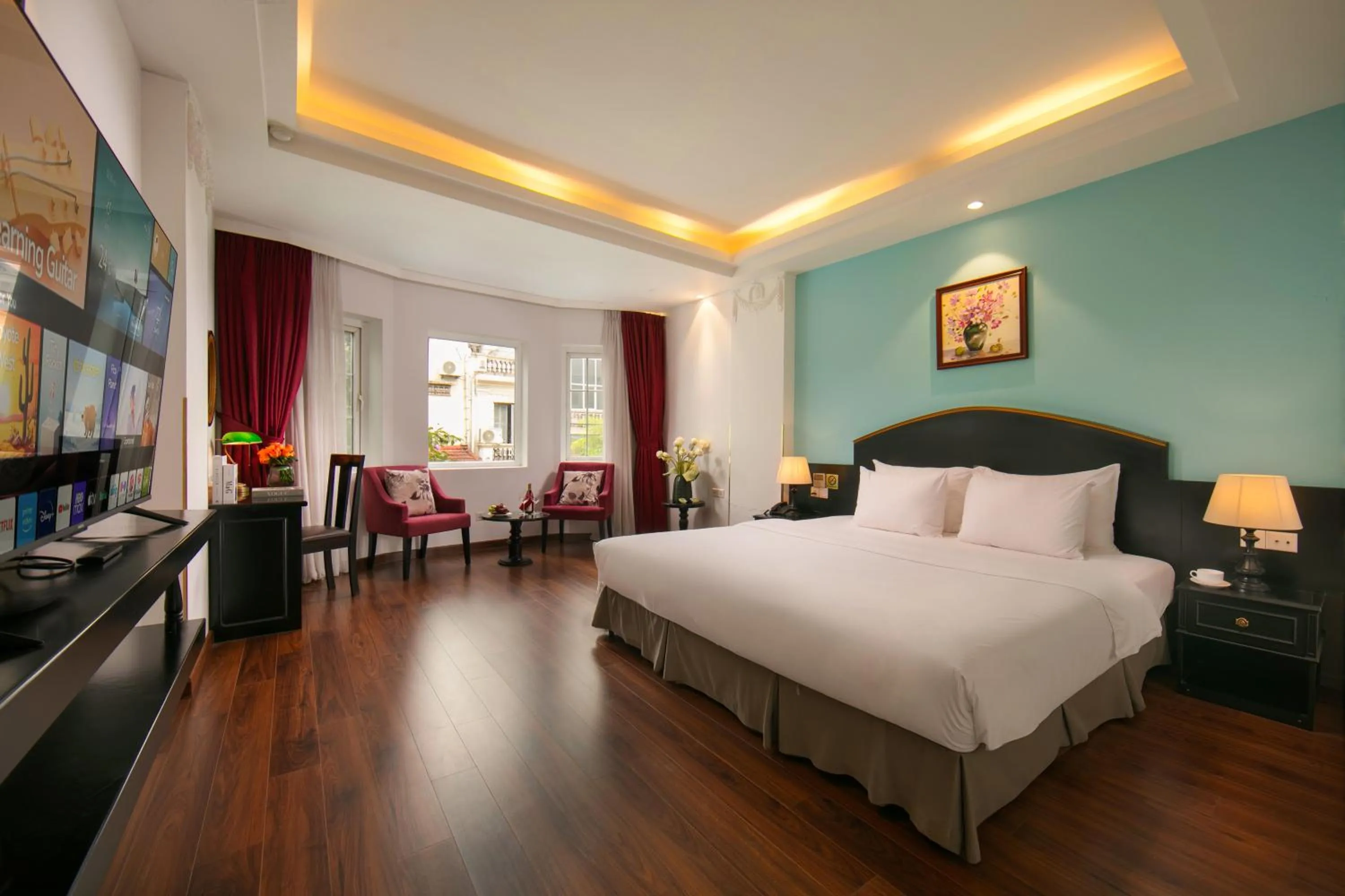 Bed in Hanoi Harmonia Hotel & Spa