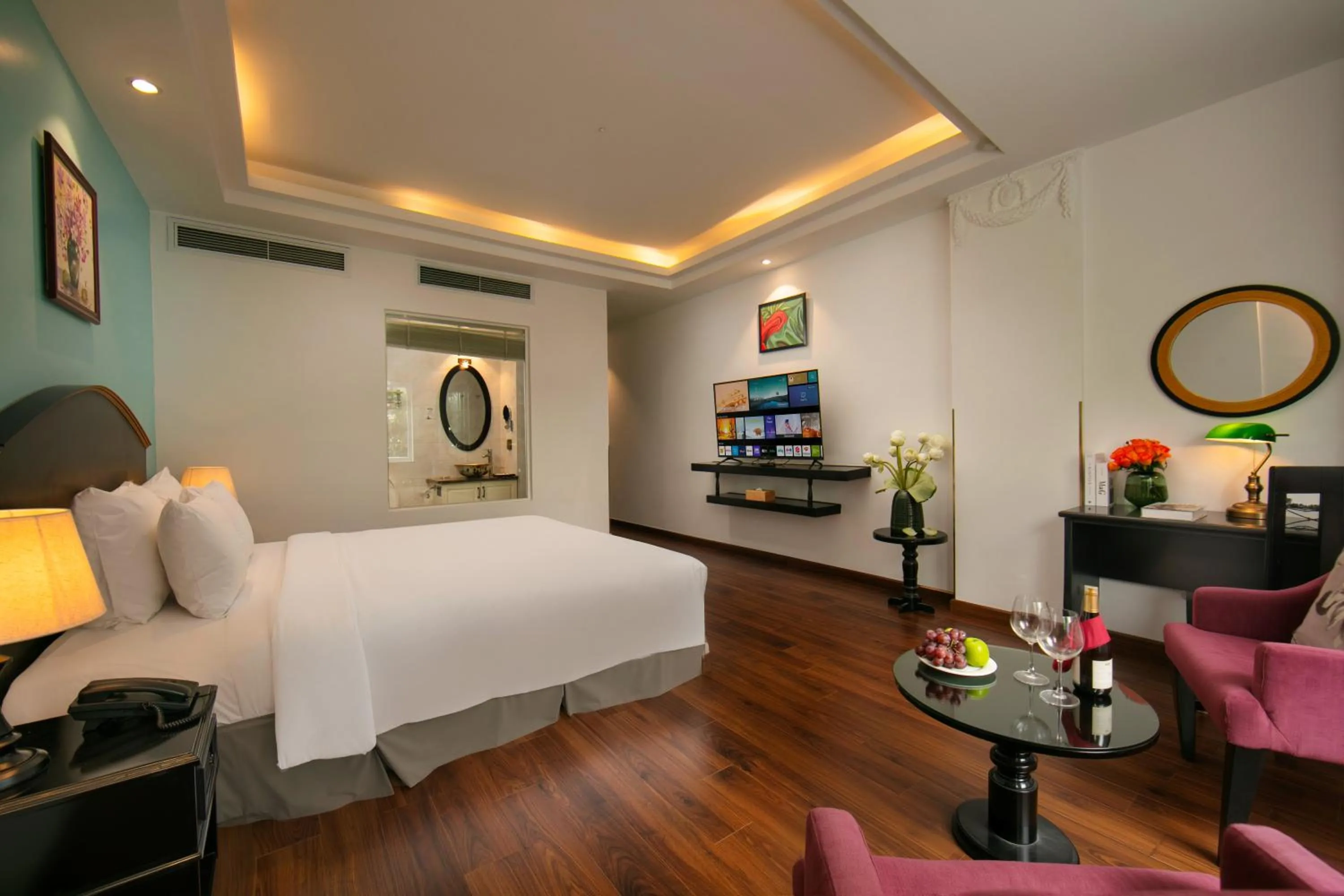 Bed in Hanoi Harmonia Hotel & Spa