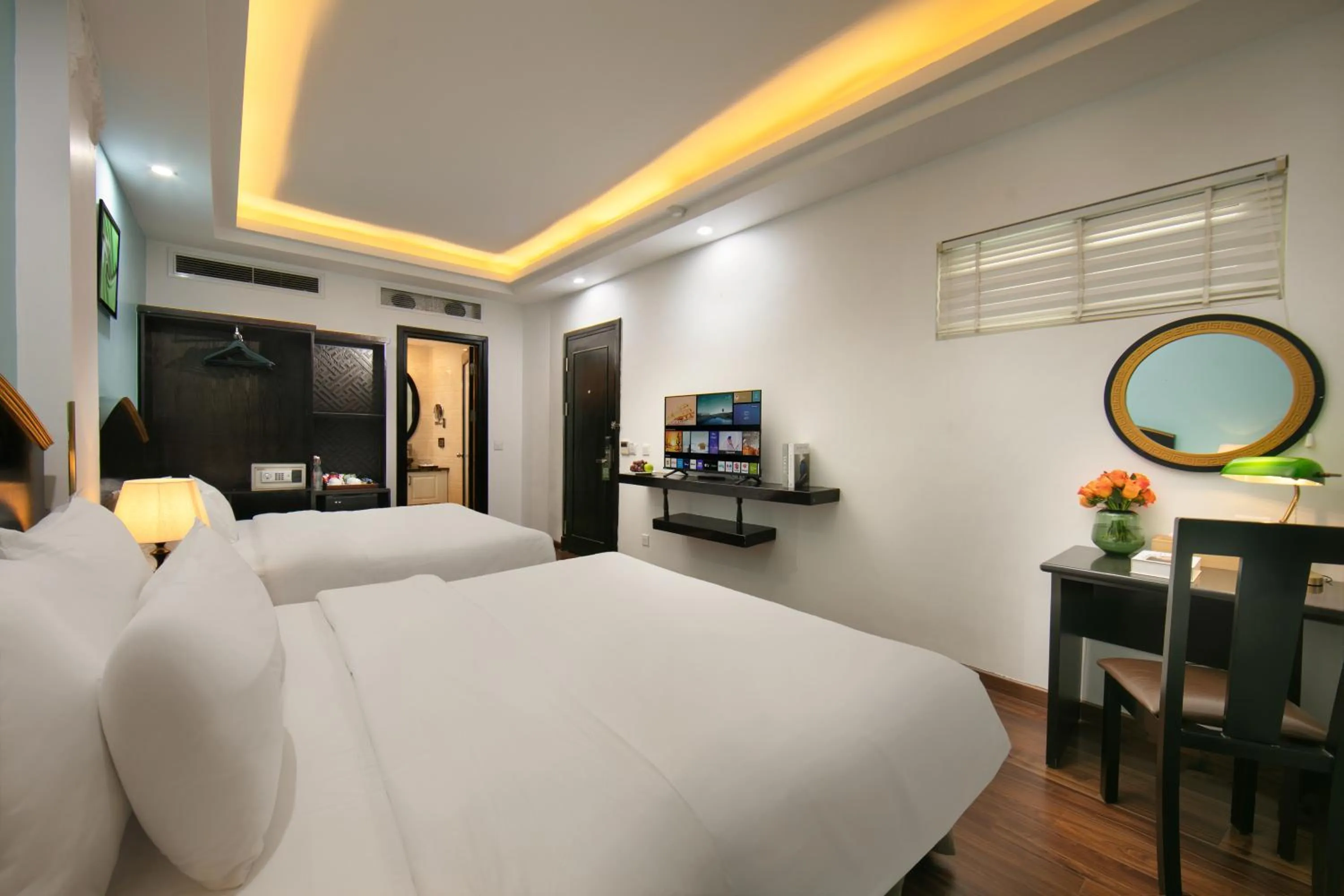 Bed in Hanoi Harmonia Hotel & Spa