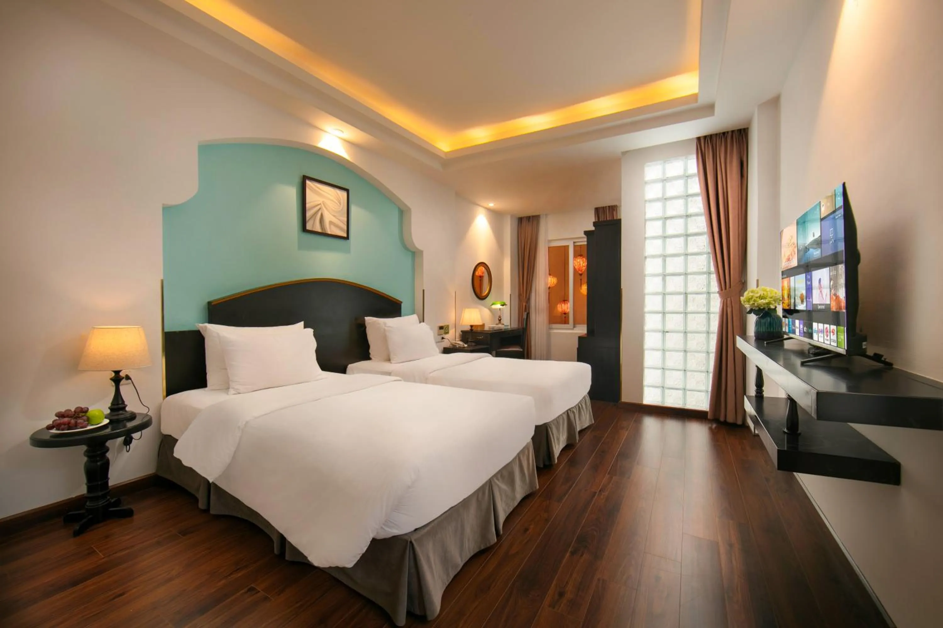 Bed in Hanoi Harmonia Hotel & Spa
