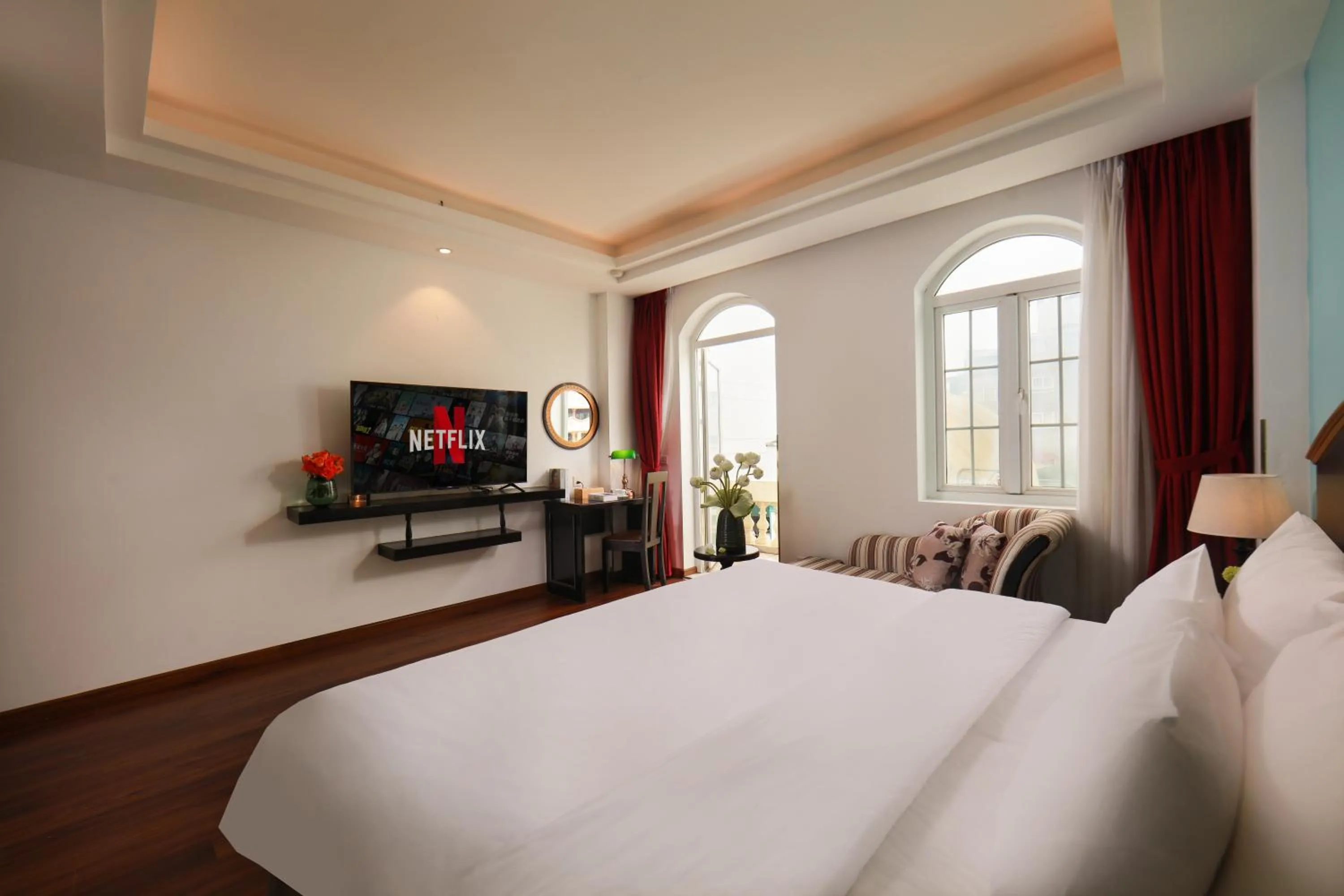 Bed in Hanoi Harmonia Hotel & Spa