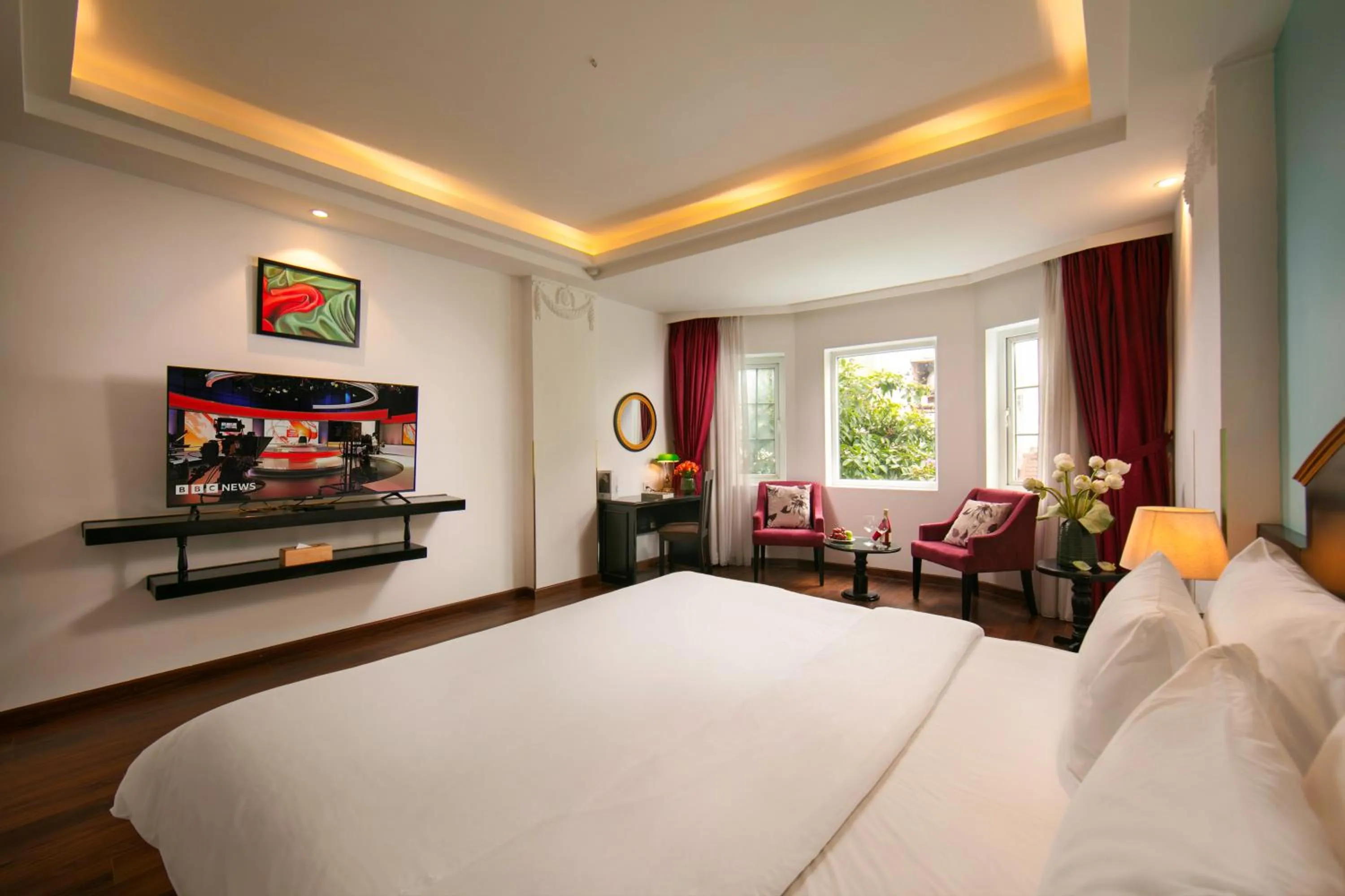 Bed in Hanoi Harmonia Hotel & Spa