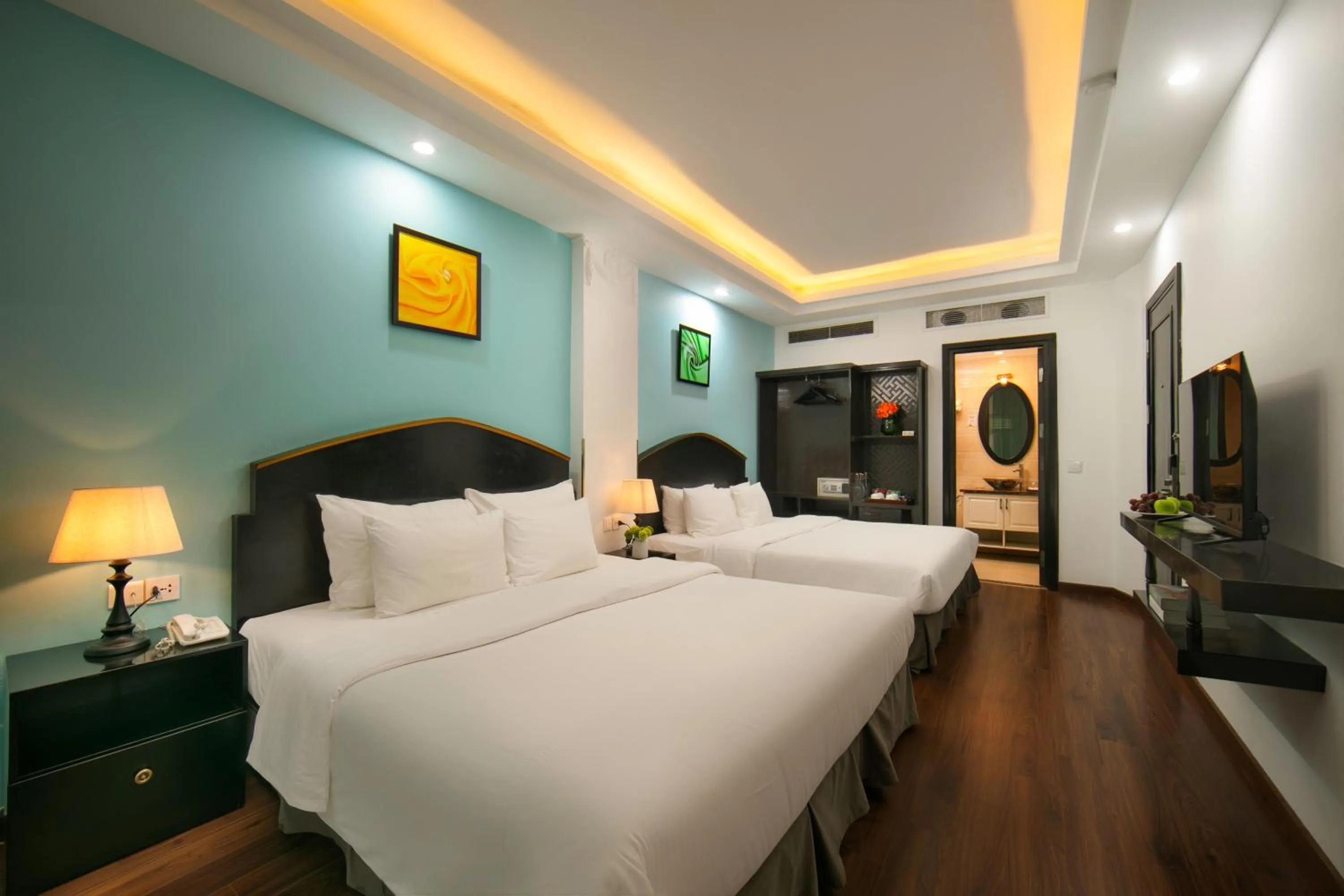 Bed in Hanoi Harmonia Hotel & Spa