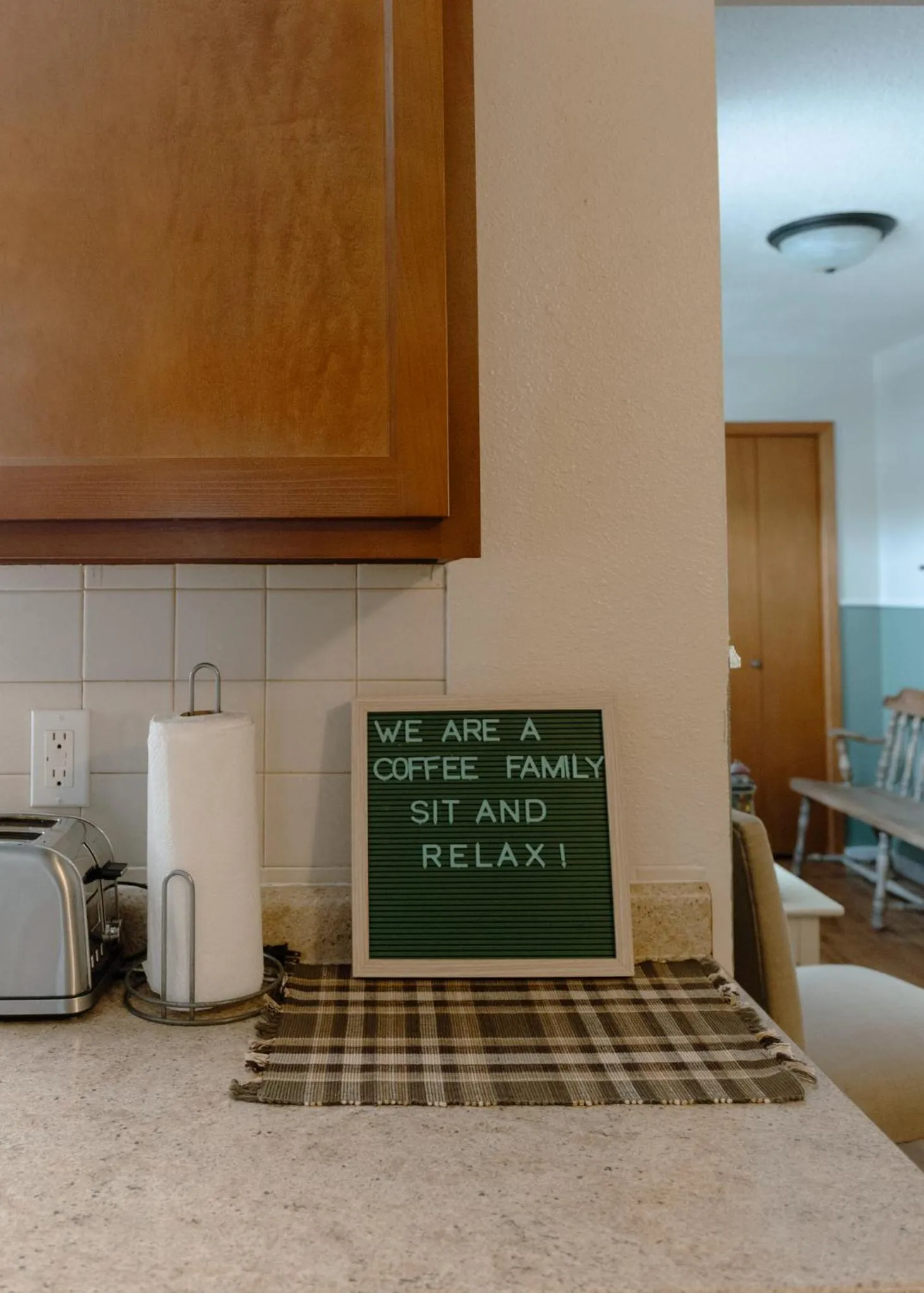 Kitchen or kitchenette in East Side Motel & Cabins