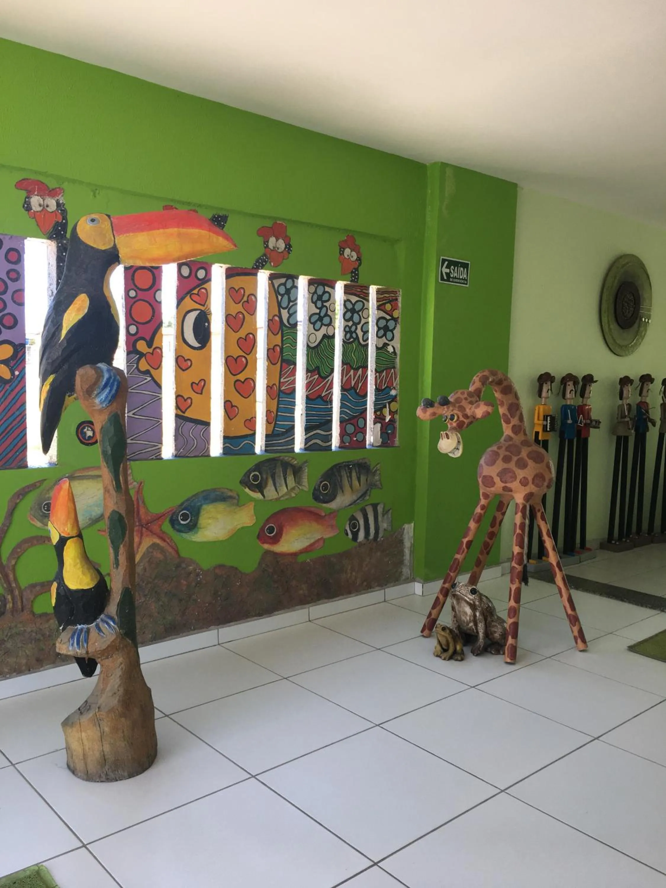 Decorative detail in Pousada Ouriço