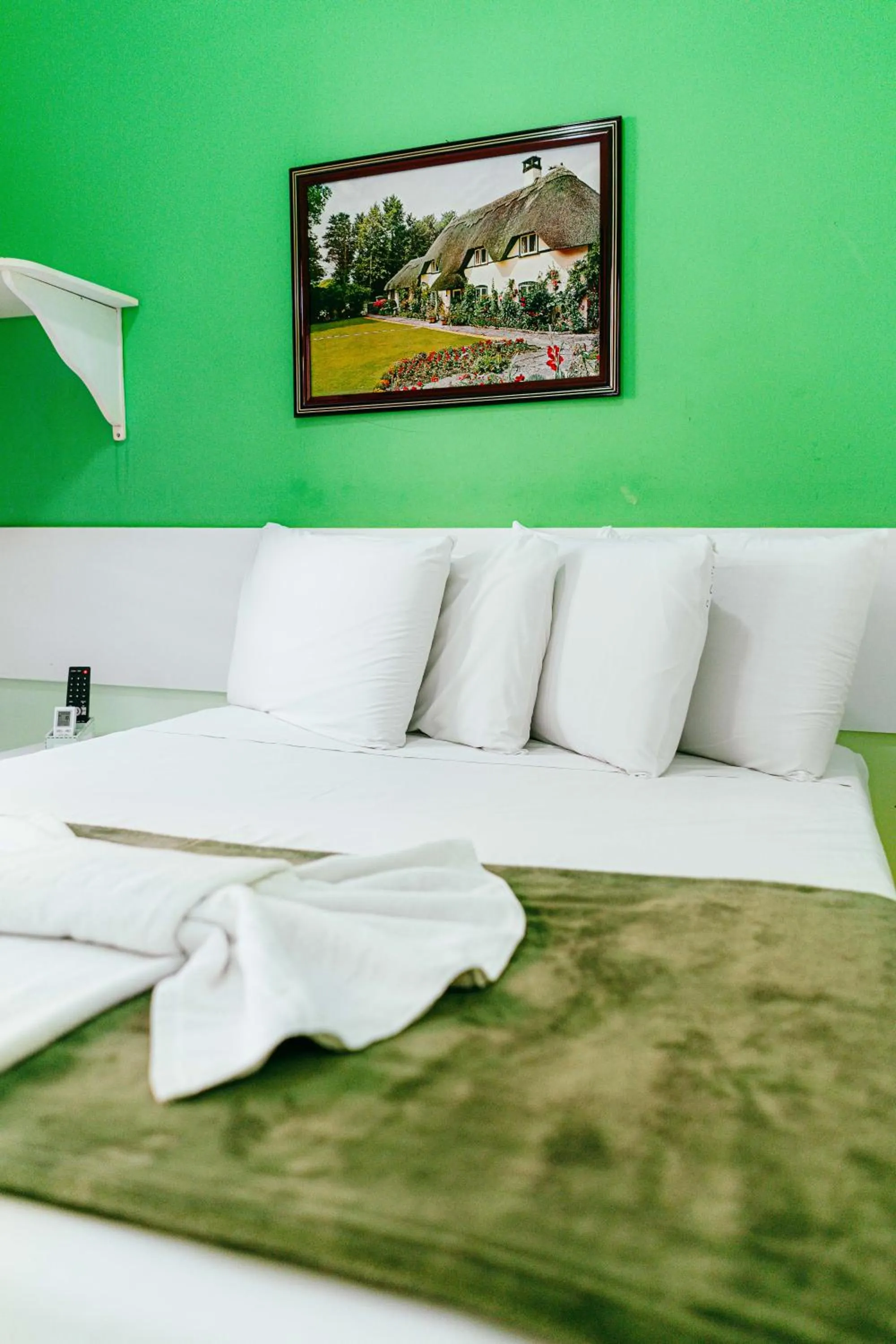 Bed in Pousada Ouriço