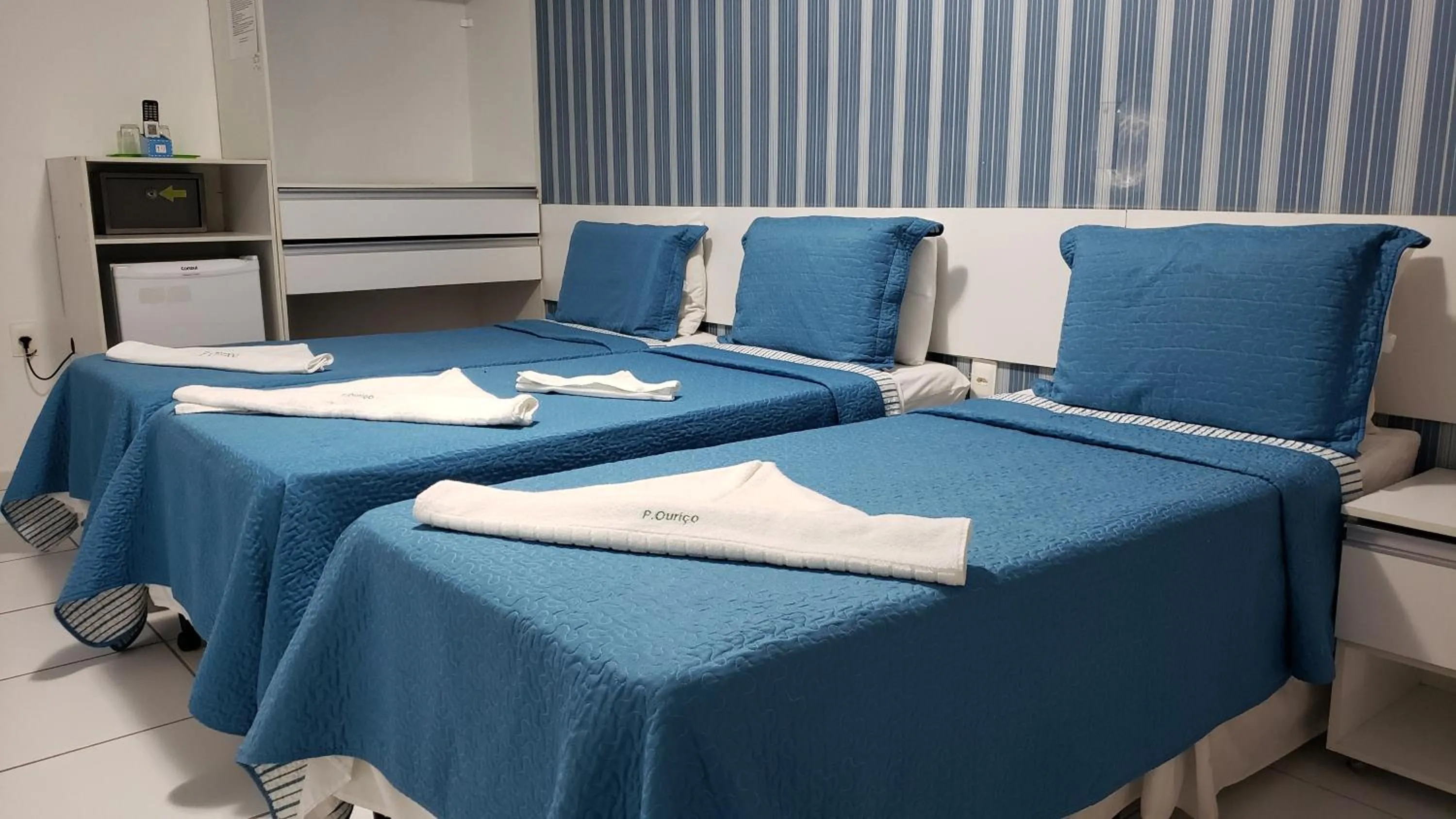 Bed in Pousada Ouriço