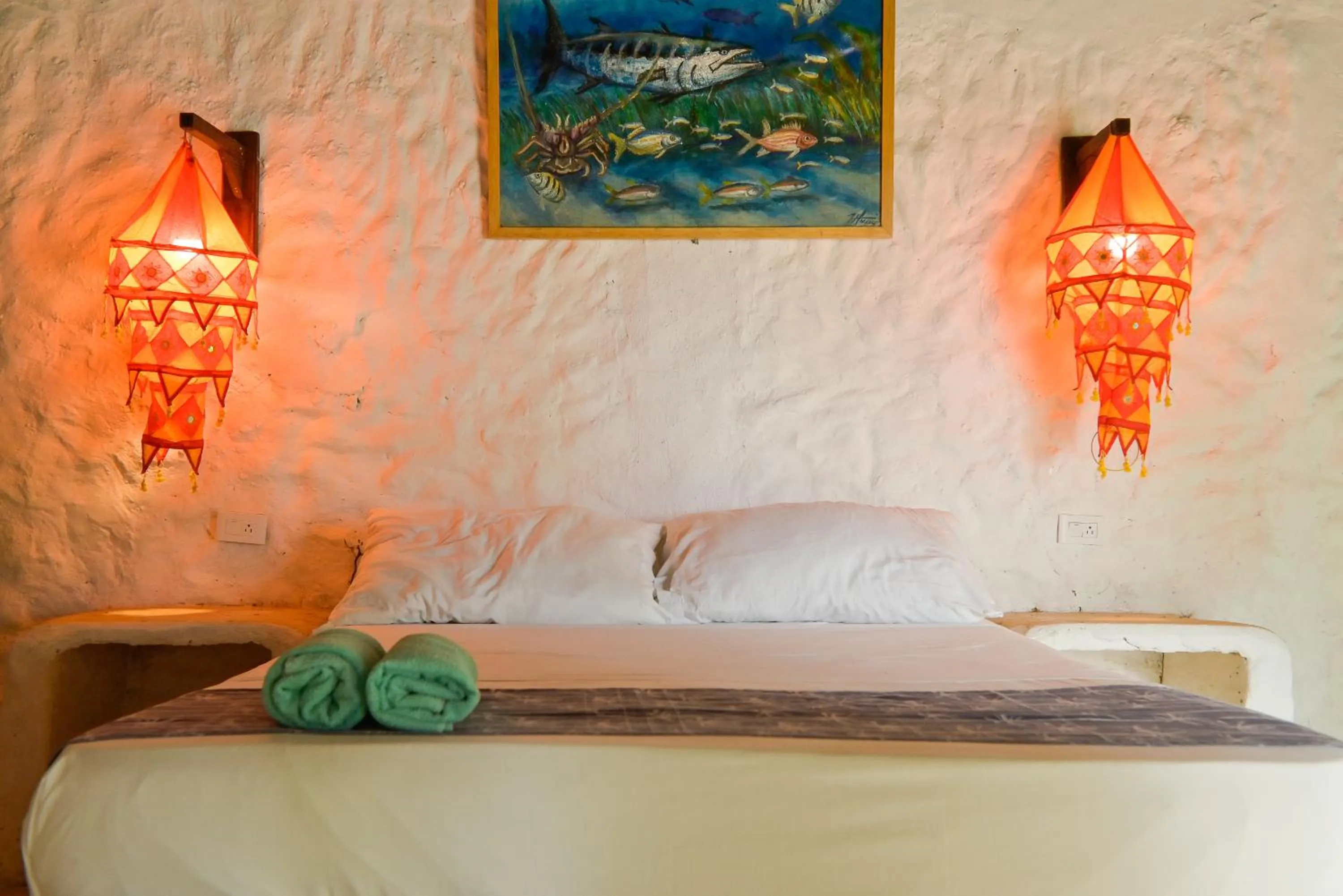 Bed in Hotel Isla Del Pirata