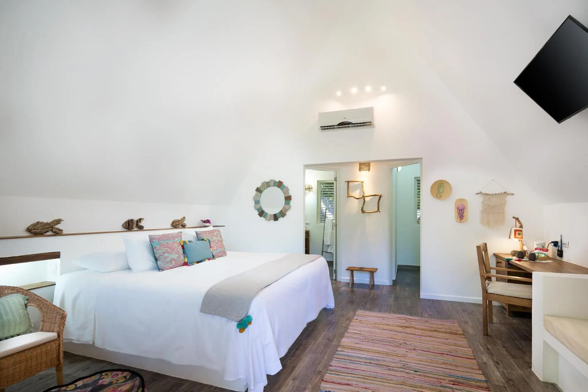 Bed in Punta Rucia Lodge Hotel Boutique & Spa