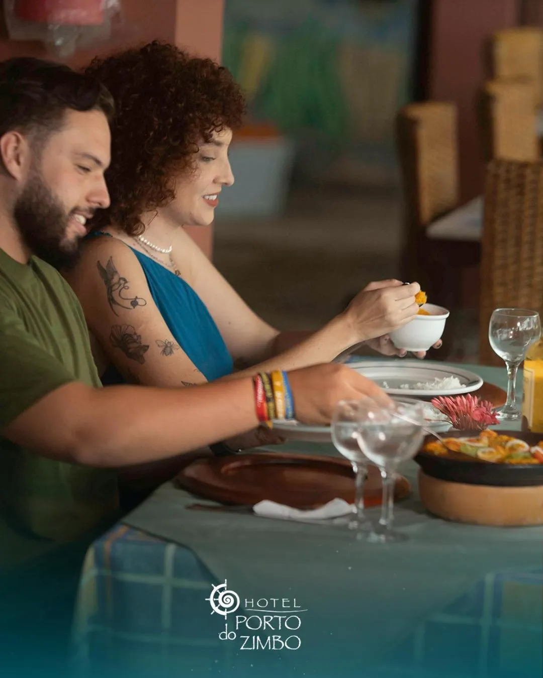 People in Hotel Porto do Zimbo