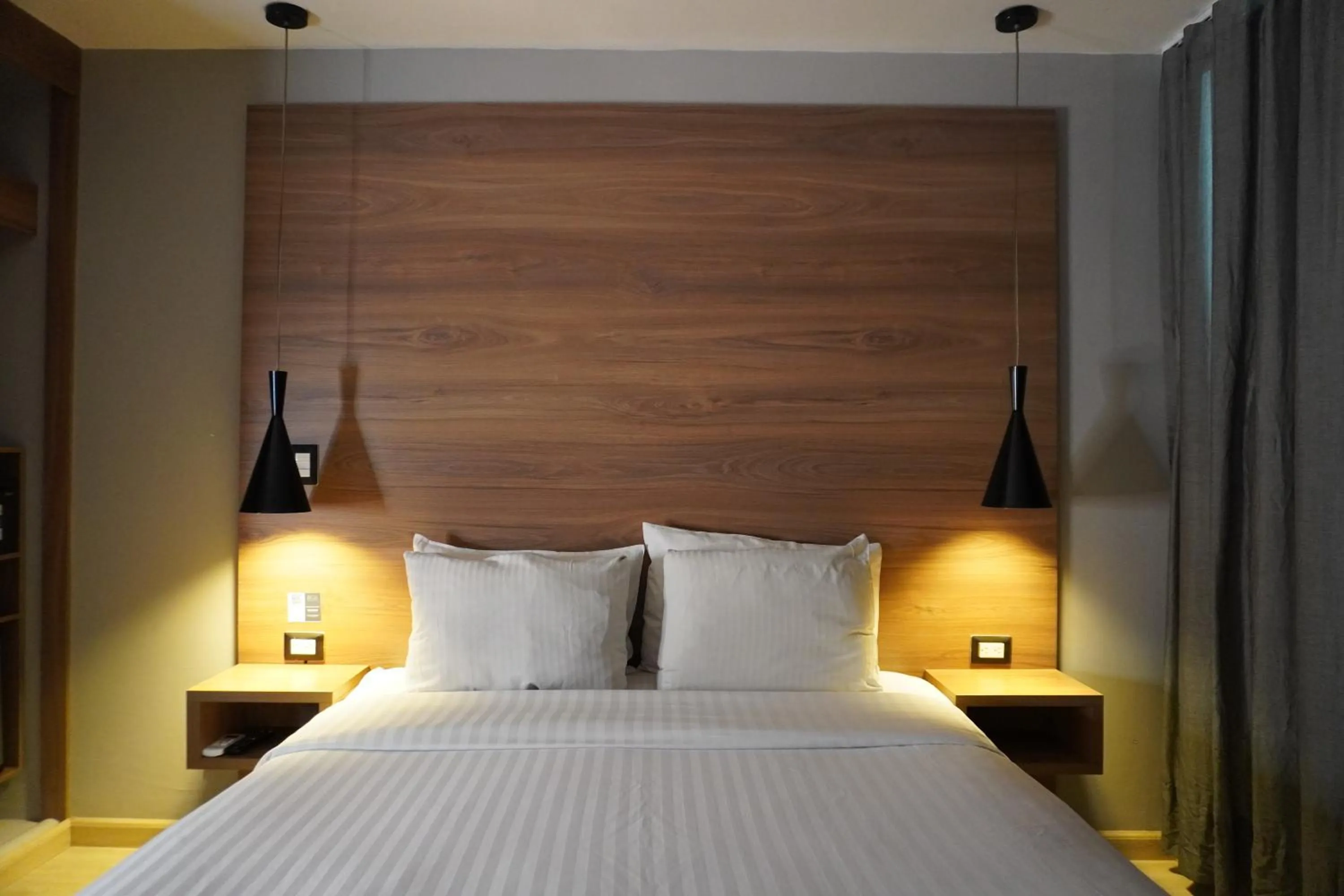 Bed in Hotel Blue Concept