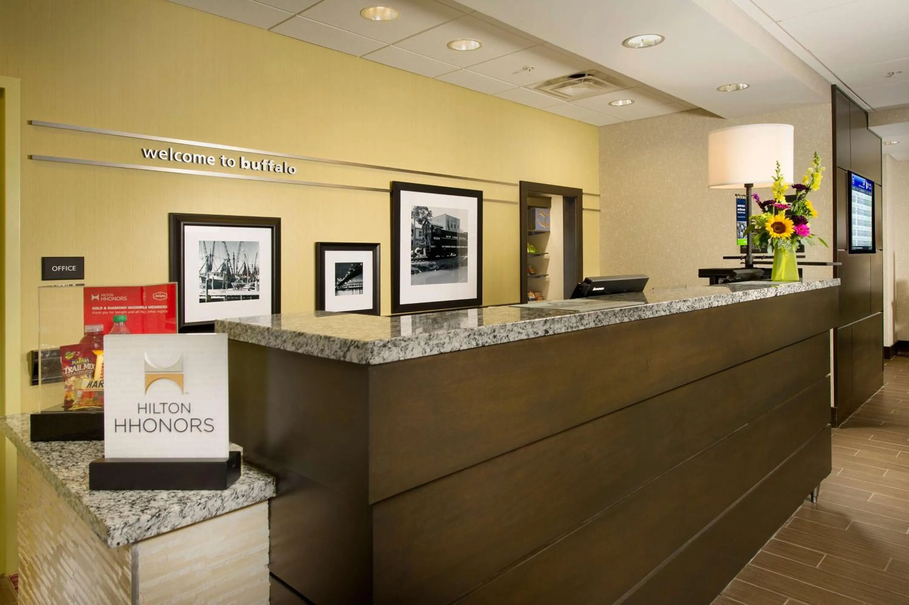Lobby or reception in Hampton Inn & Suites - Buffalo Airport