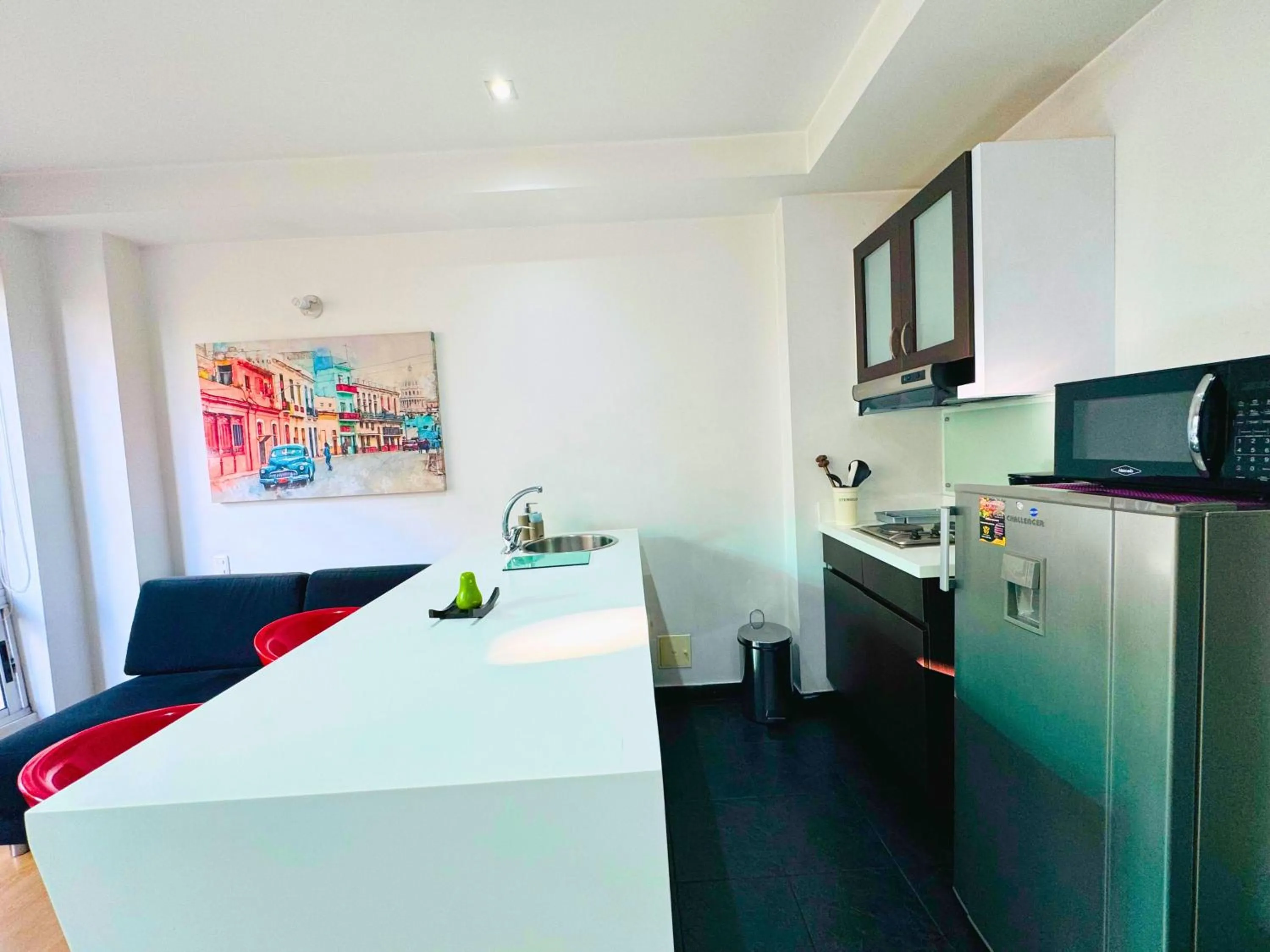 Kitchen or kitchenette in Aparta Suite Continental Bogotá