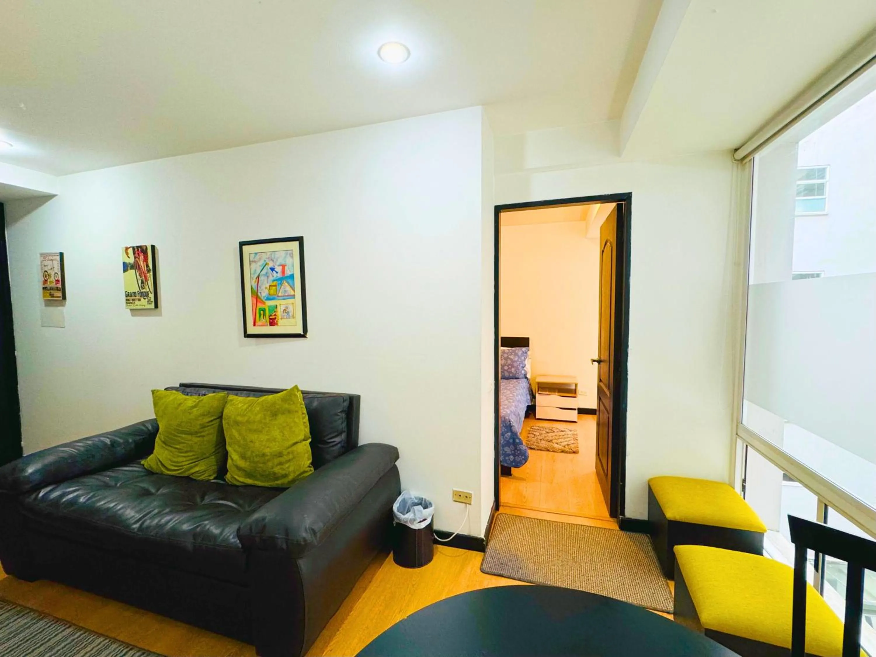 Living room in Aparta Suite Continental Bogotá