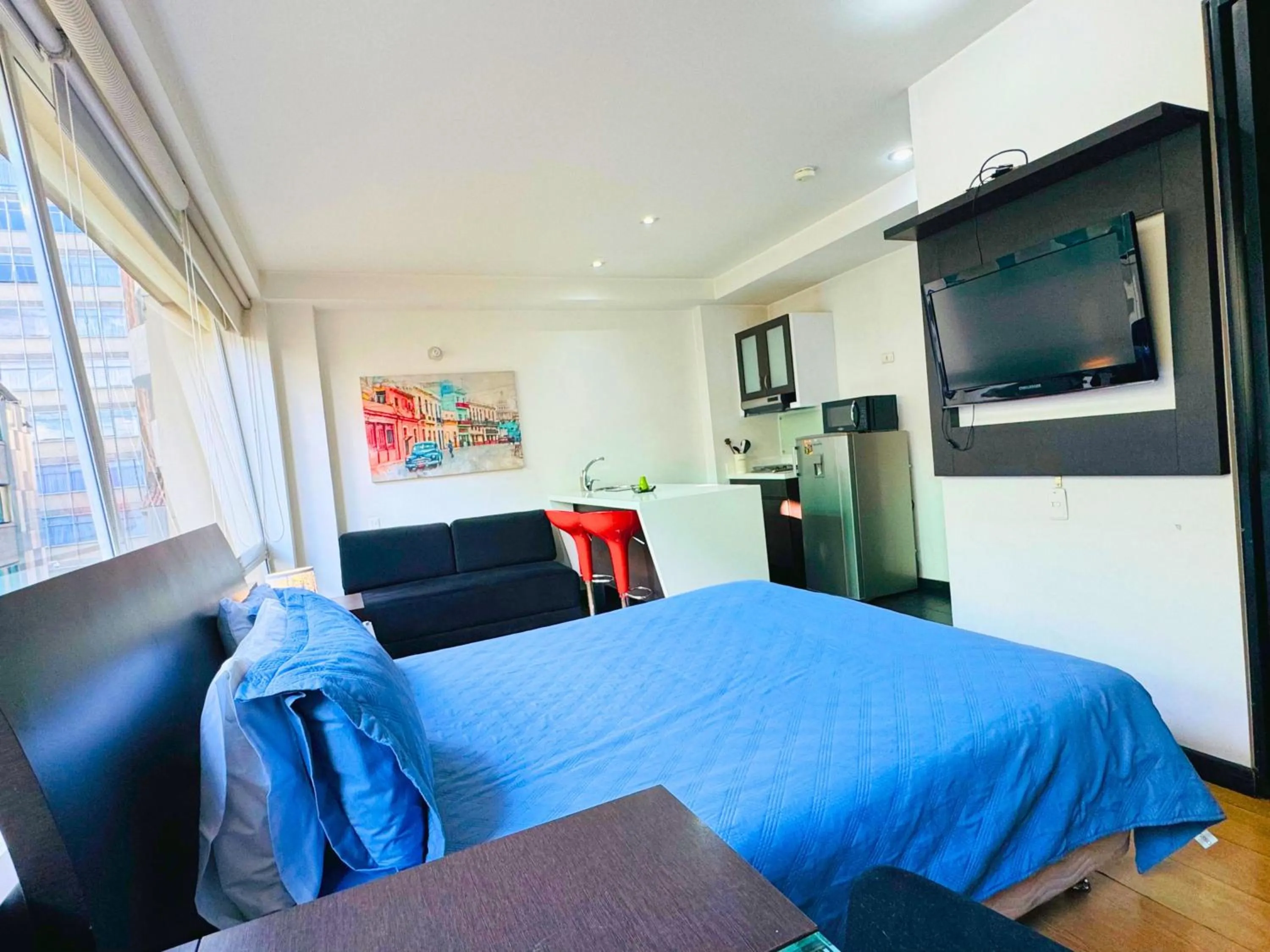 Bed in Aparta Suite Continental Bogotá