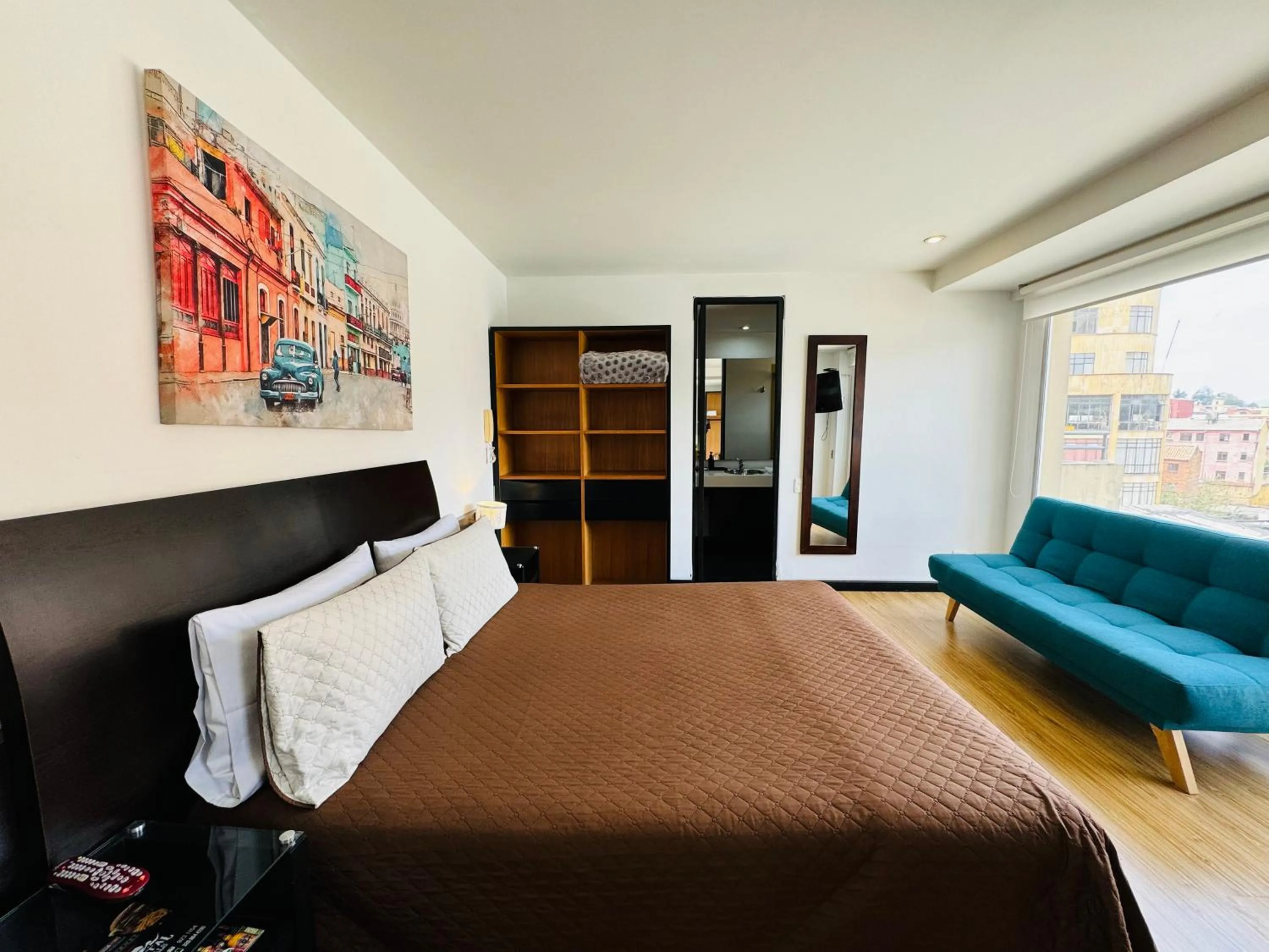 Bed in Aparta Suite Continental Bogotá