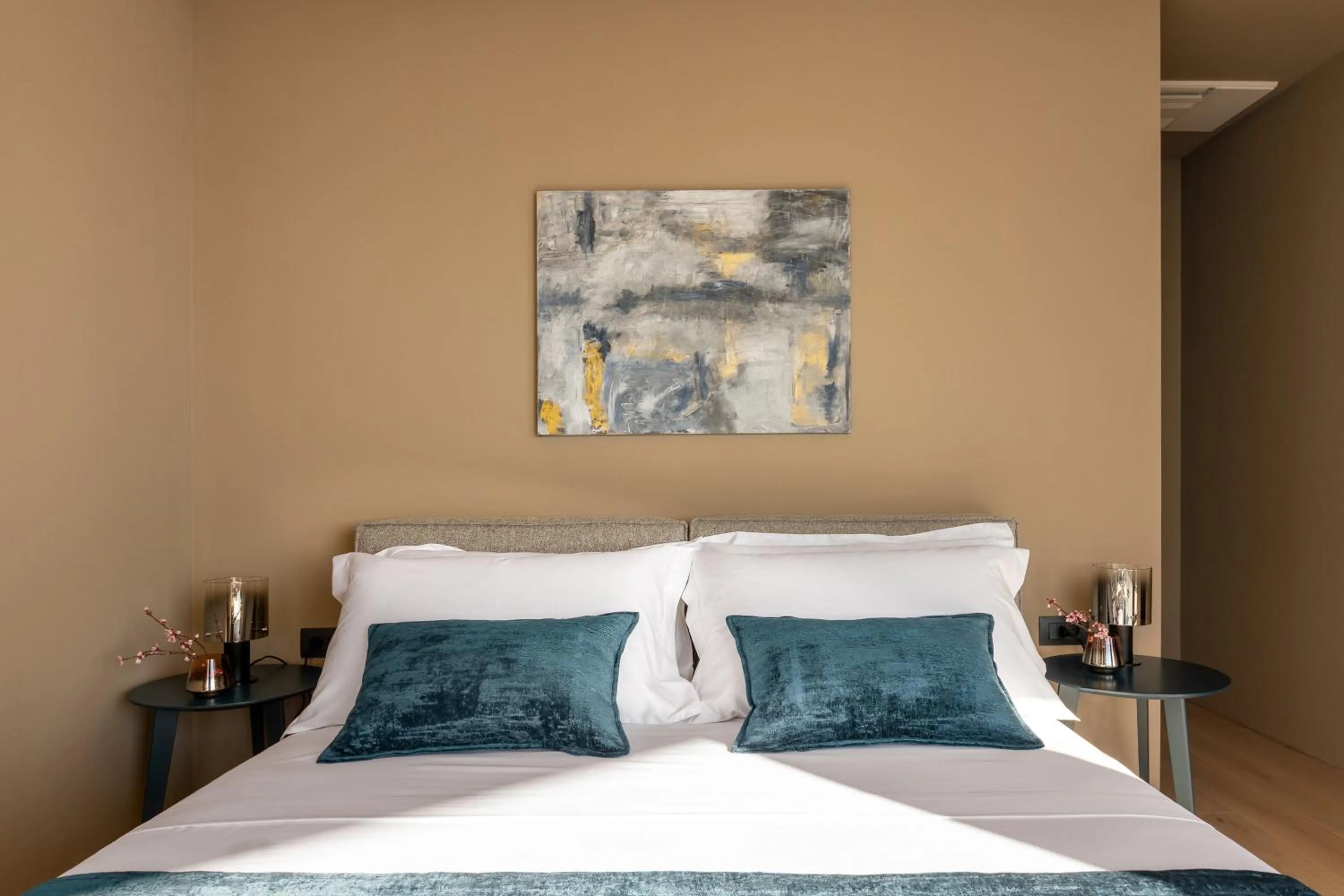 Bed in Luxury Villa Aruna