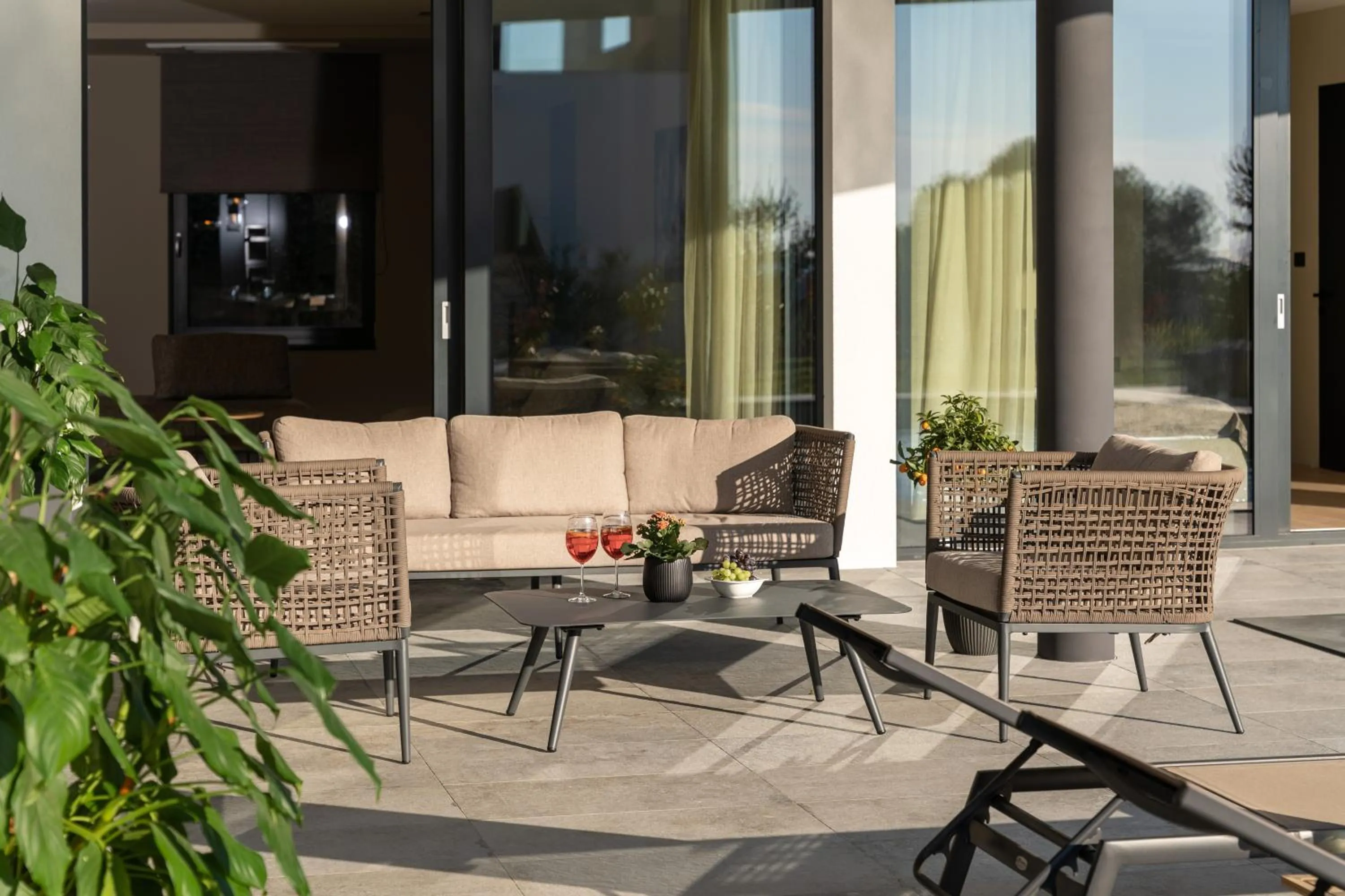 Balcony/Terrace in Luxury Villa Aruna