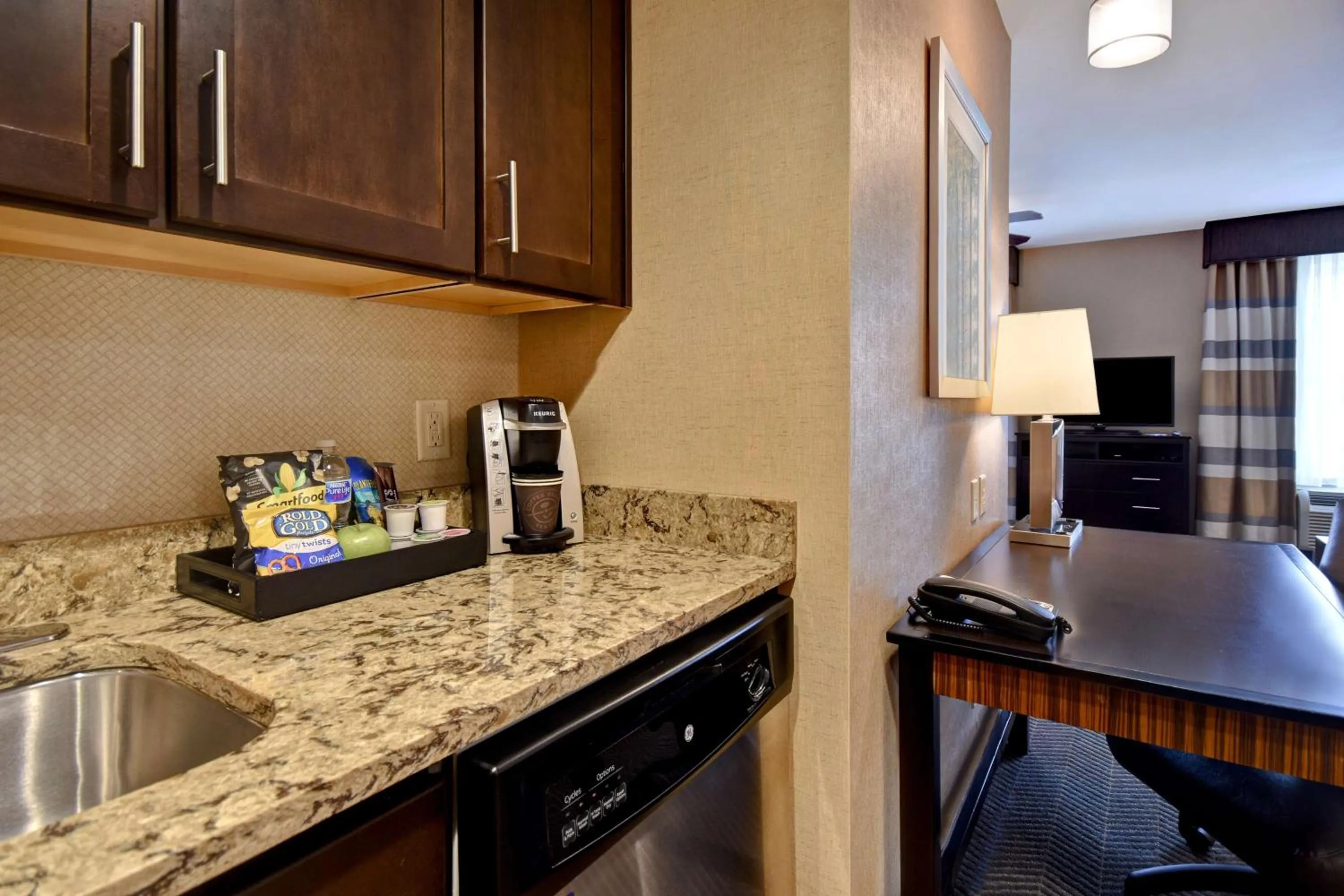 Kitchen or kitchenette in Homewood Suites by Hilton Hartford / Southington CT