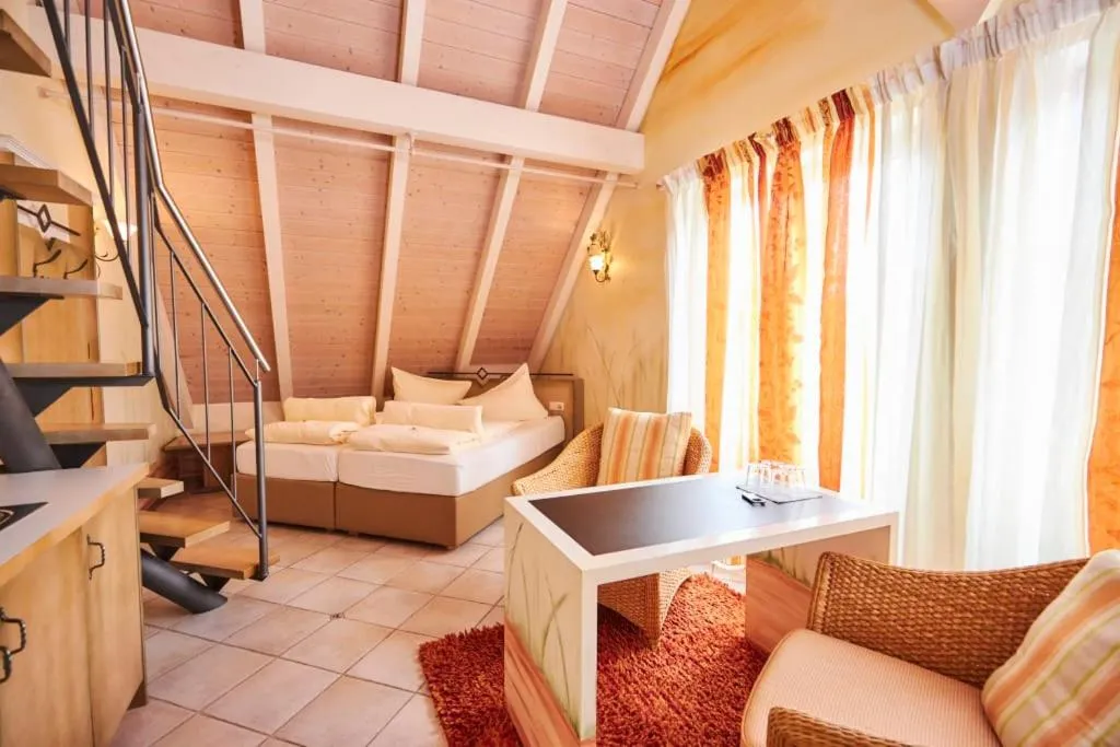 Bed in Flair Hotel Zum Schwarzen Reiter