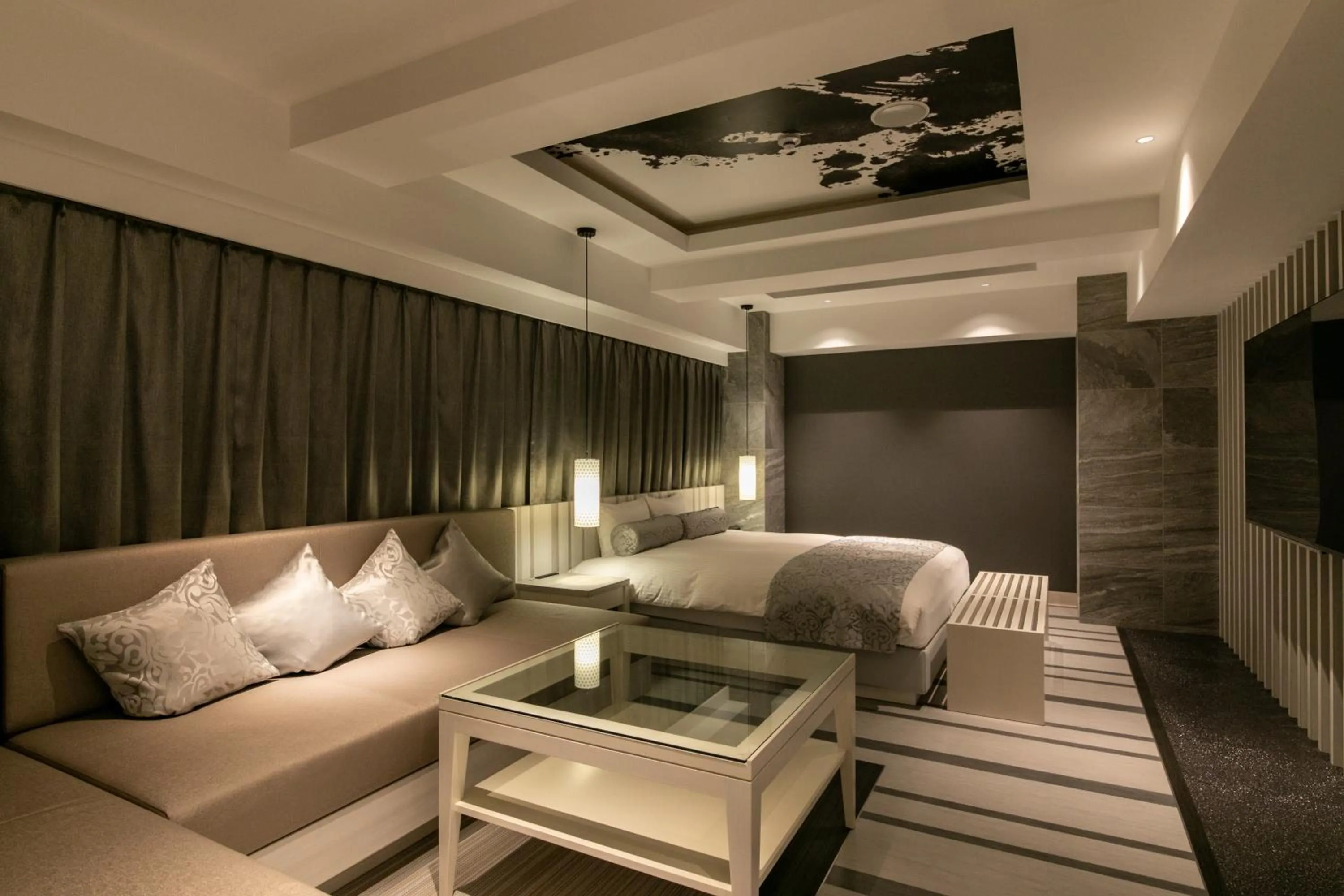 Bed in Hotel Karuta Akasaka -Adult only-