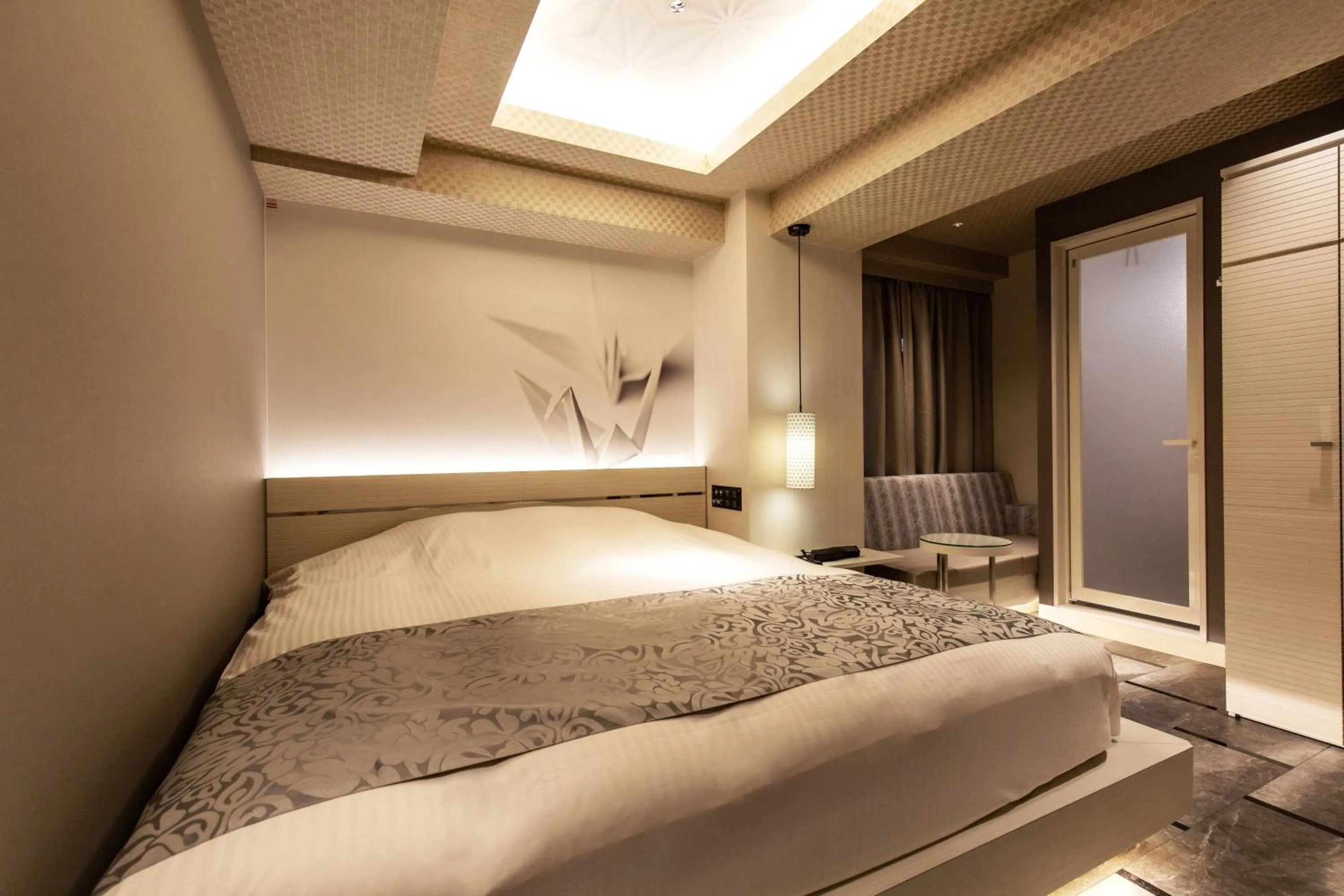 Bed in Hotel Karuta Akasaka -Adult only-