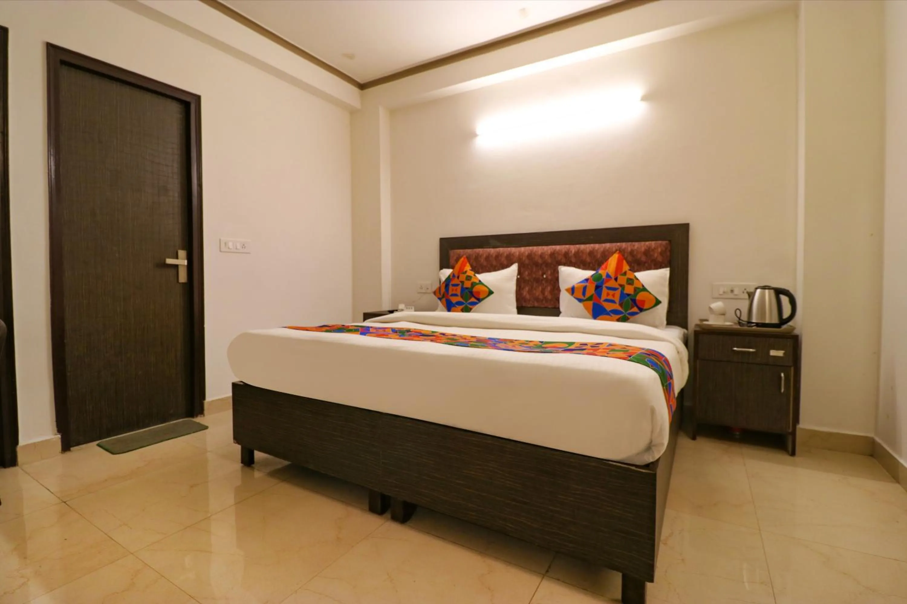 Bed in FabHotel Dolphin International - Nr IGI Airport New Delhi