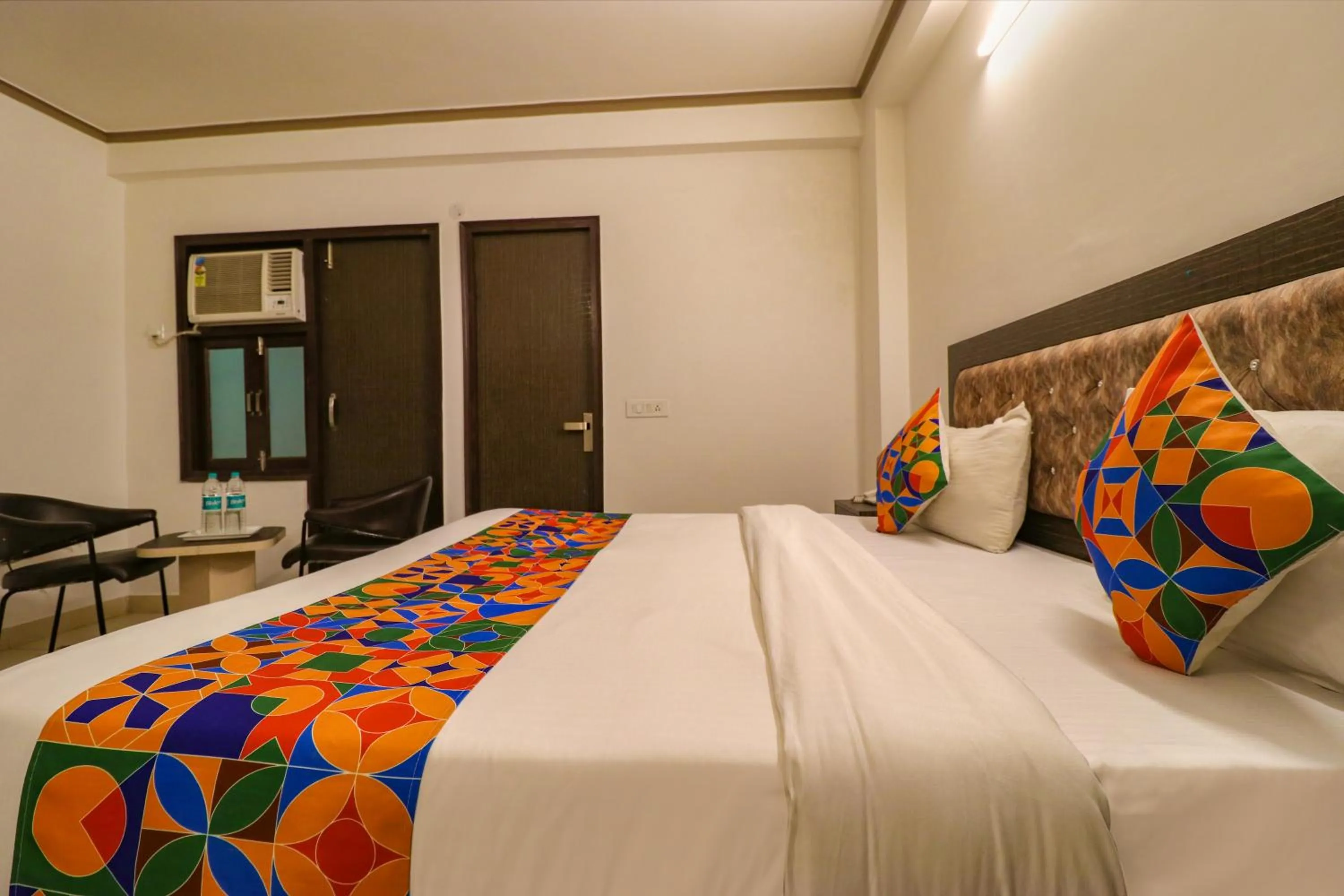 Bed in FabHotel Dolphin International - Nr IGI Airport New Delhi
