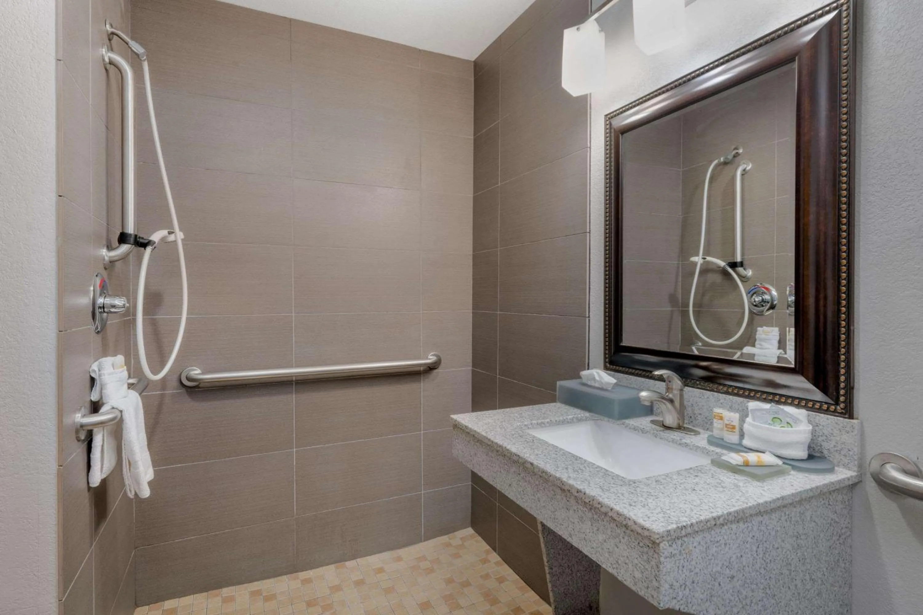 Shower in La Quinta Inn & Suites by Wyndham Fort Worth Arlington West