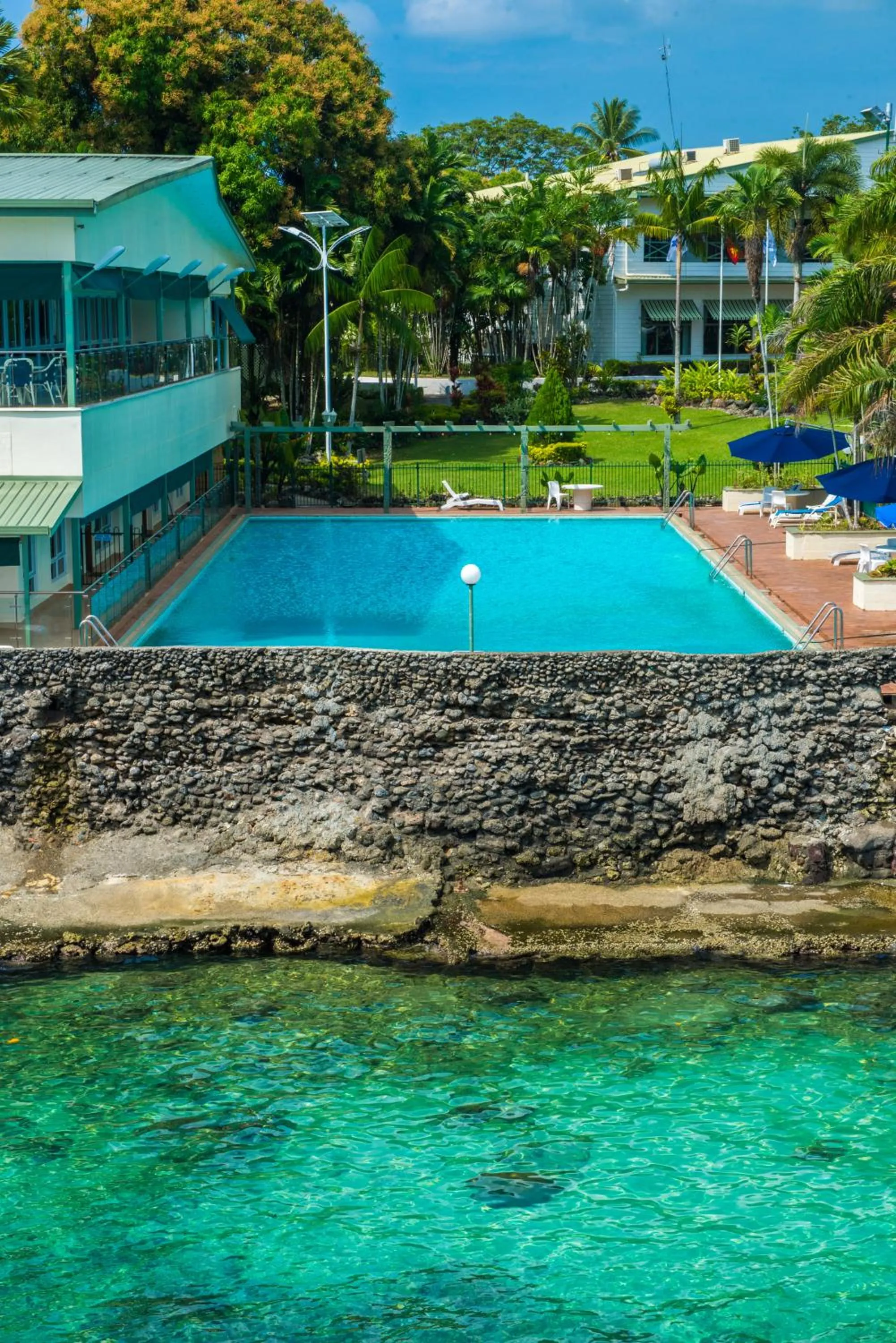 Property building in Madang Resort