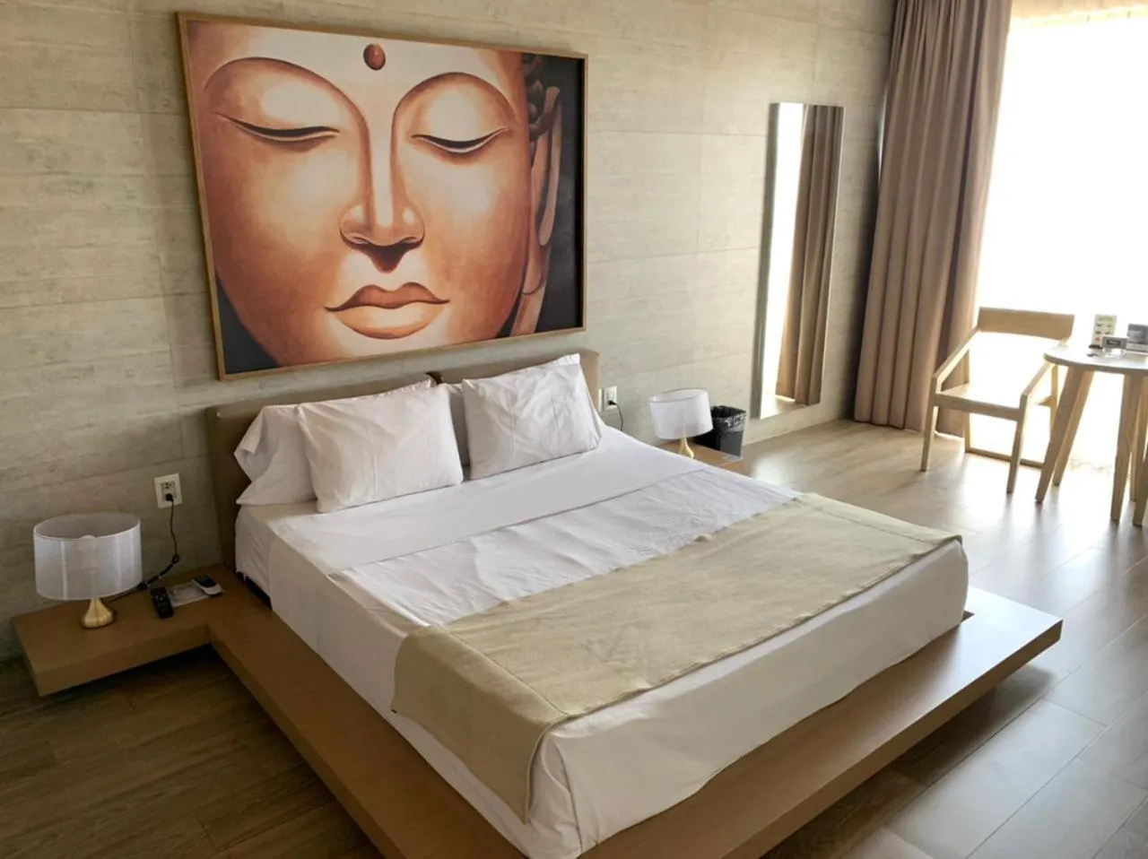 Decorative detail, Bed in Motel Okura Villas y Suites