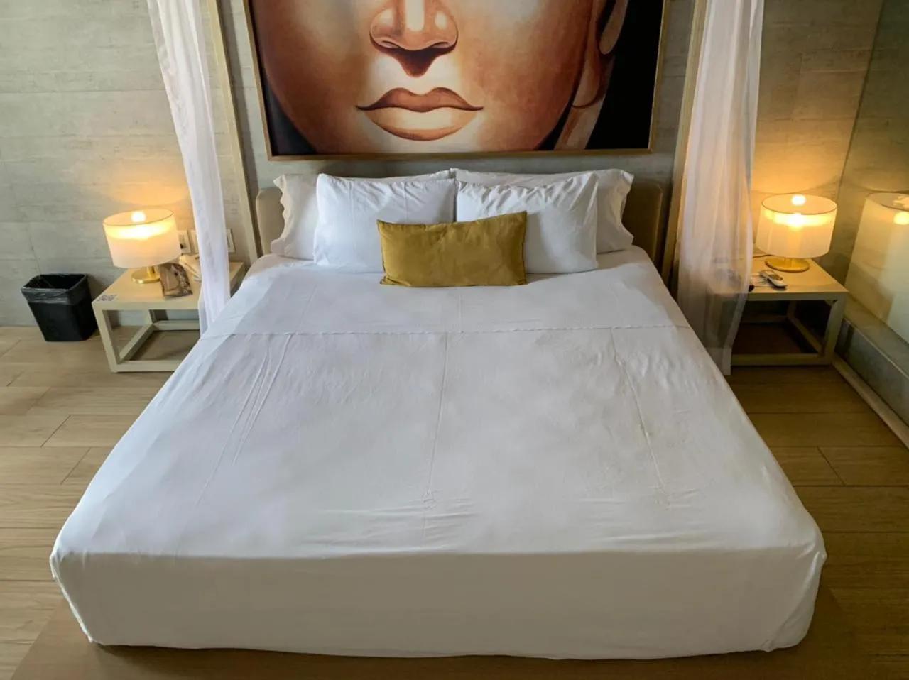 Bed in Motel Okura Villas y Suites