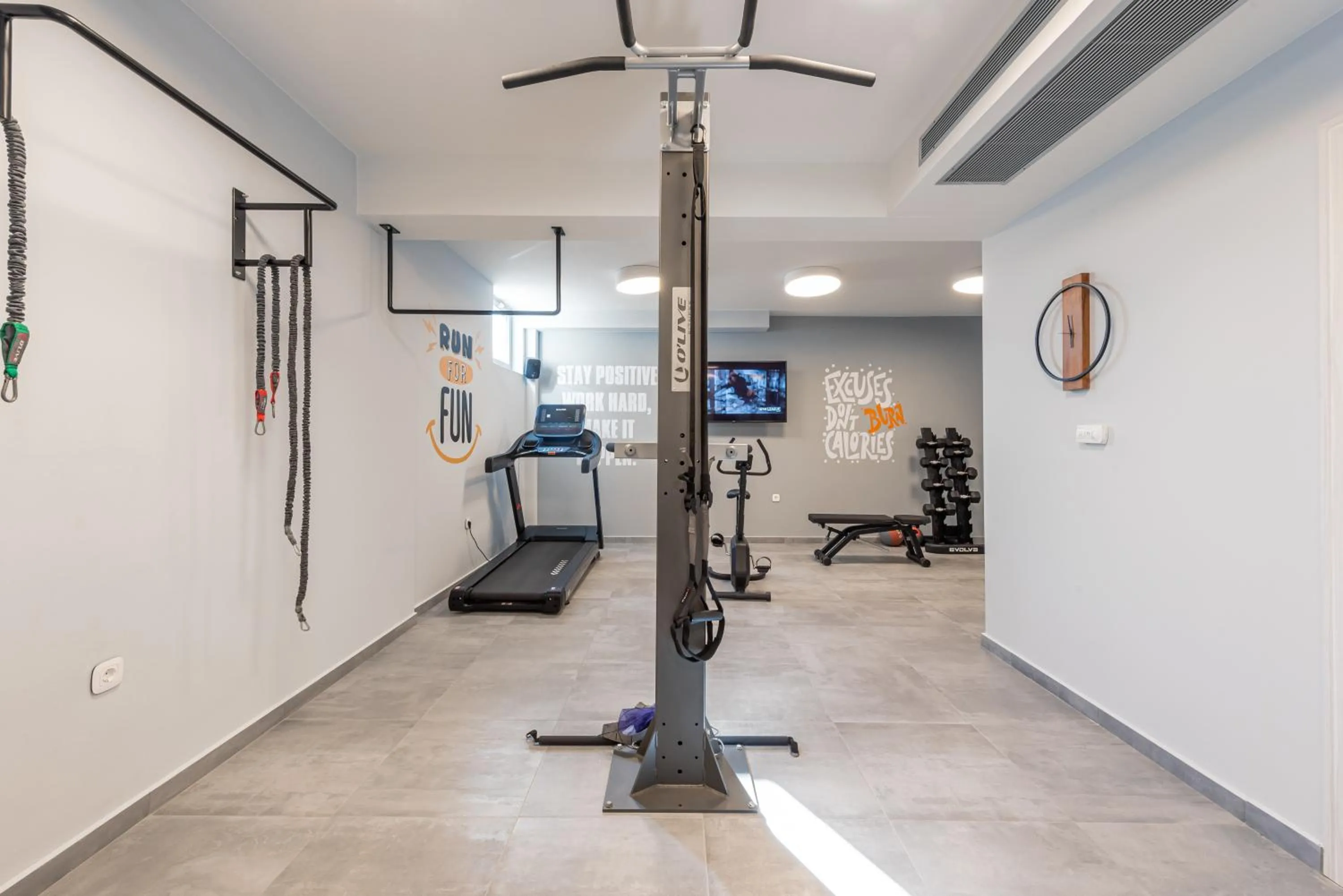Fitness centre/facilities in Paros Cape Suites