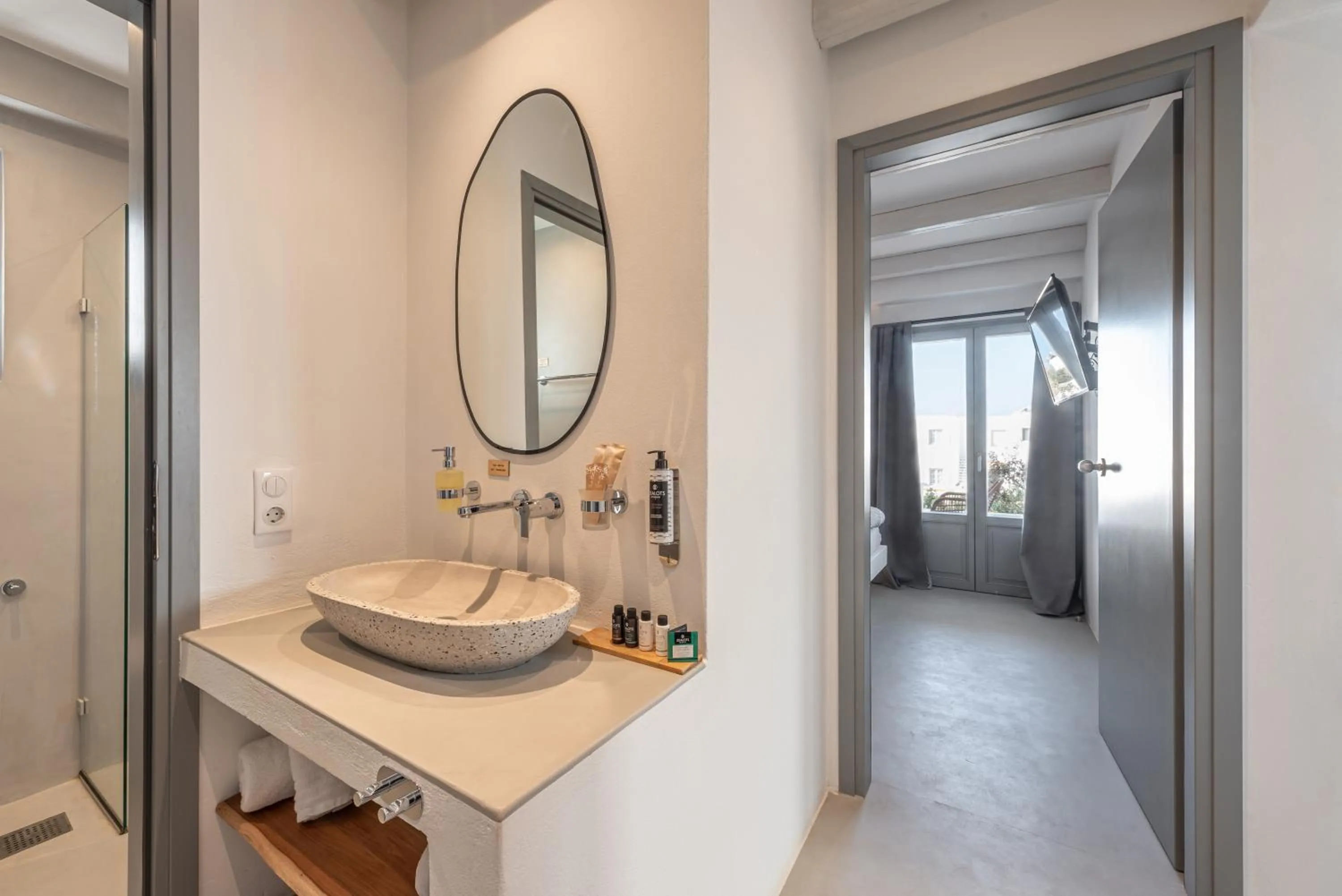 Bathroom in Paros Cape Suites