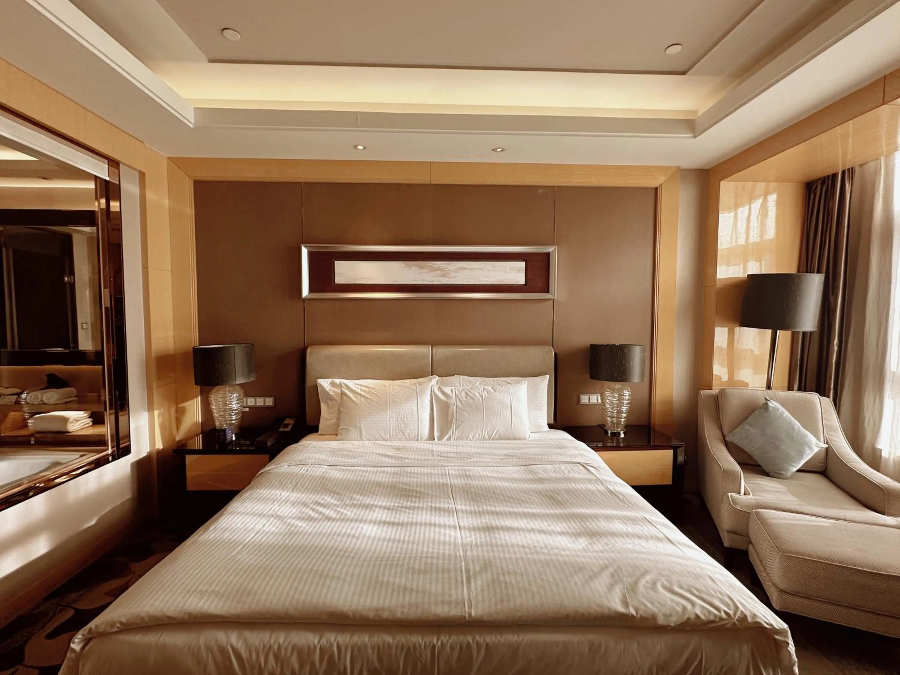 Bed in Wanda Realm Dandong