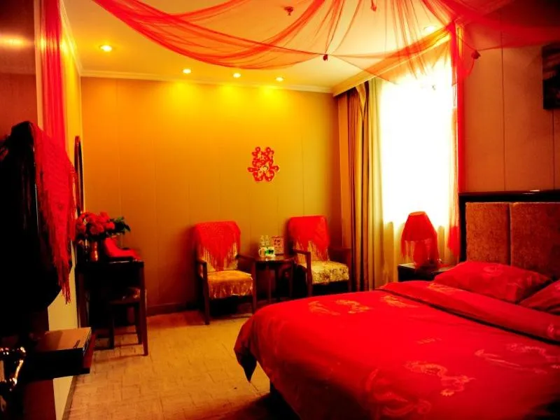 Bed in GreenTree Inn Jining Wenshang Baoxiang Temple Express Hotel