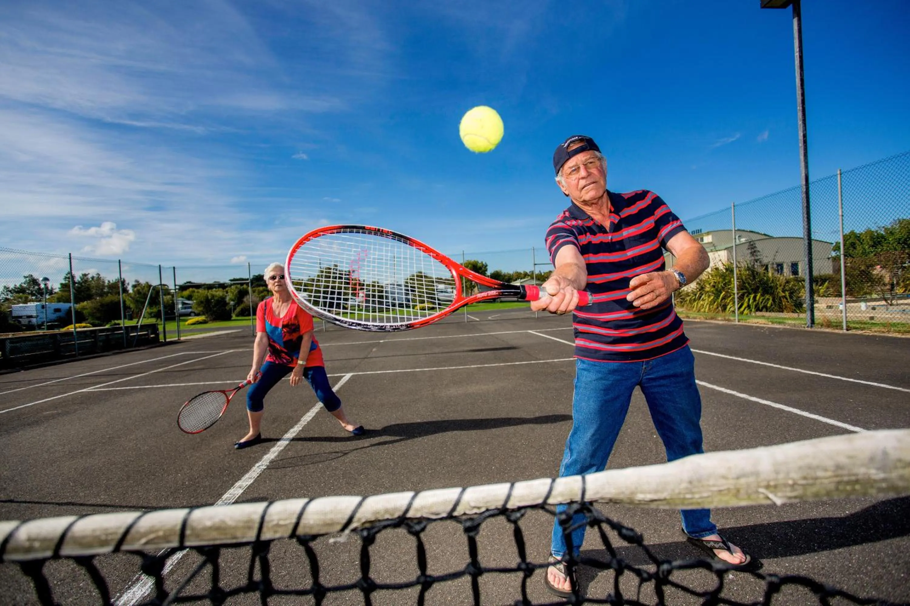 Tennis court in NRMA Warrnambool Riverside Holiday Park