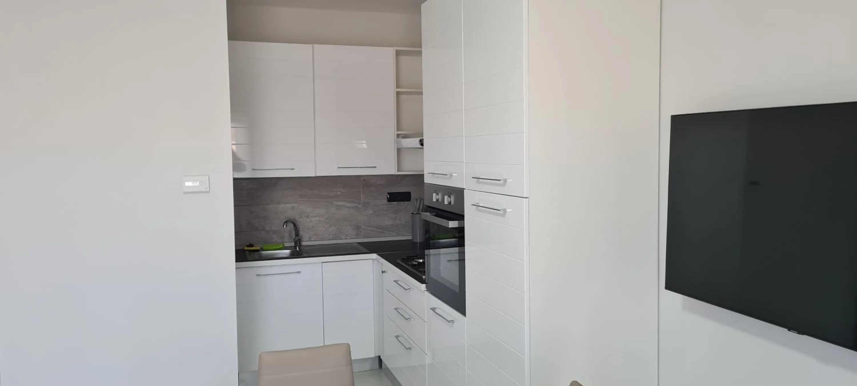 Kitchen or kitchenette in Albergo 3 Torri